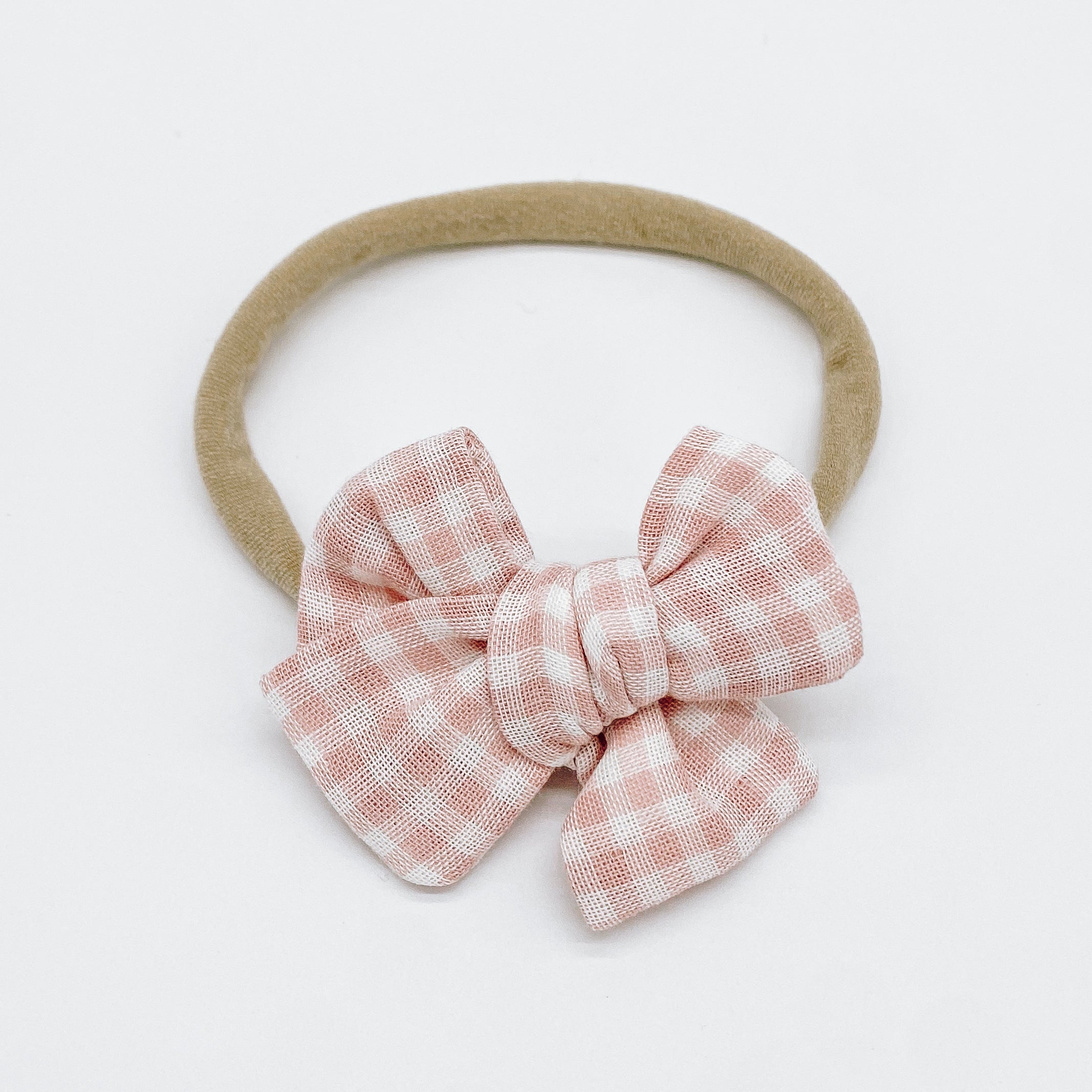 Grace Small Gingham Hair Bows | Handmade Bows