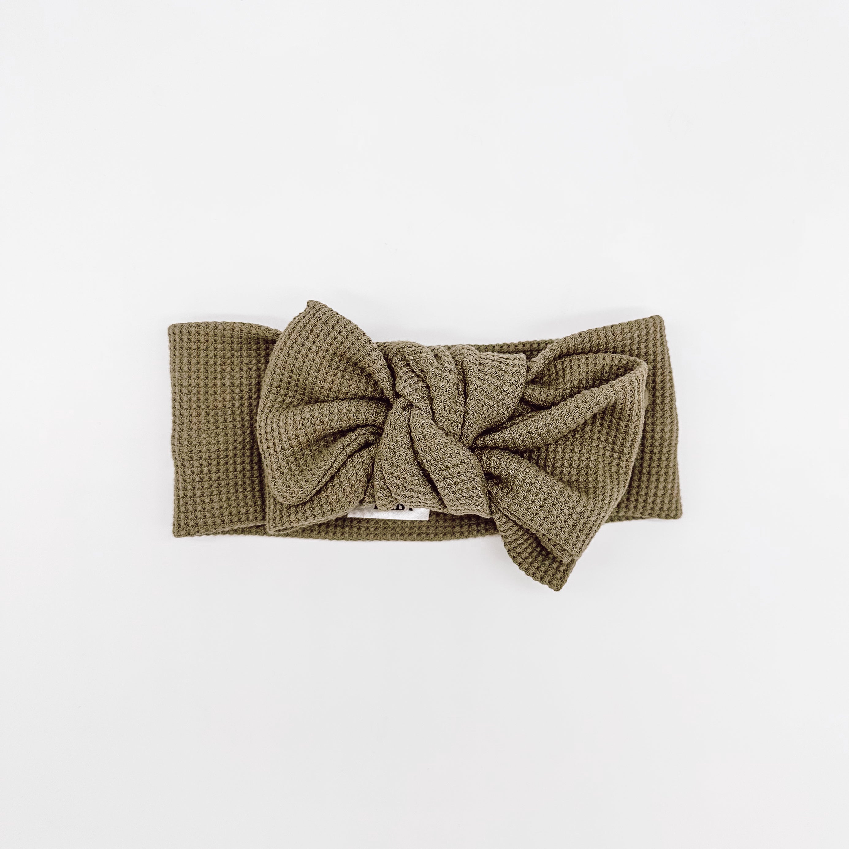 Adaline Oversized Bow Headband Olive | Handmade Headbands