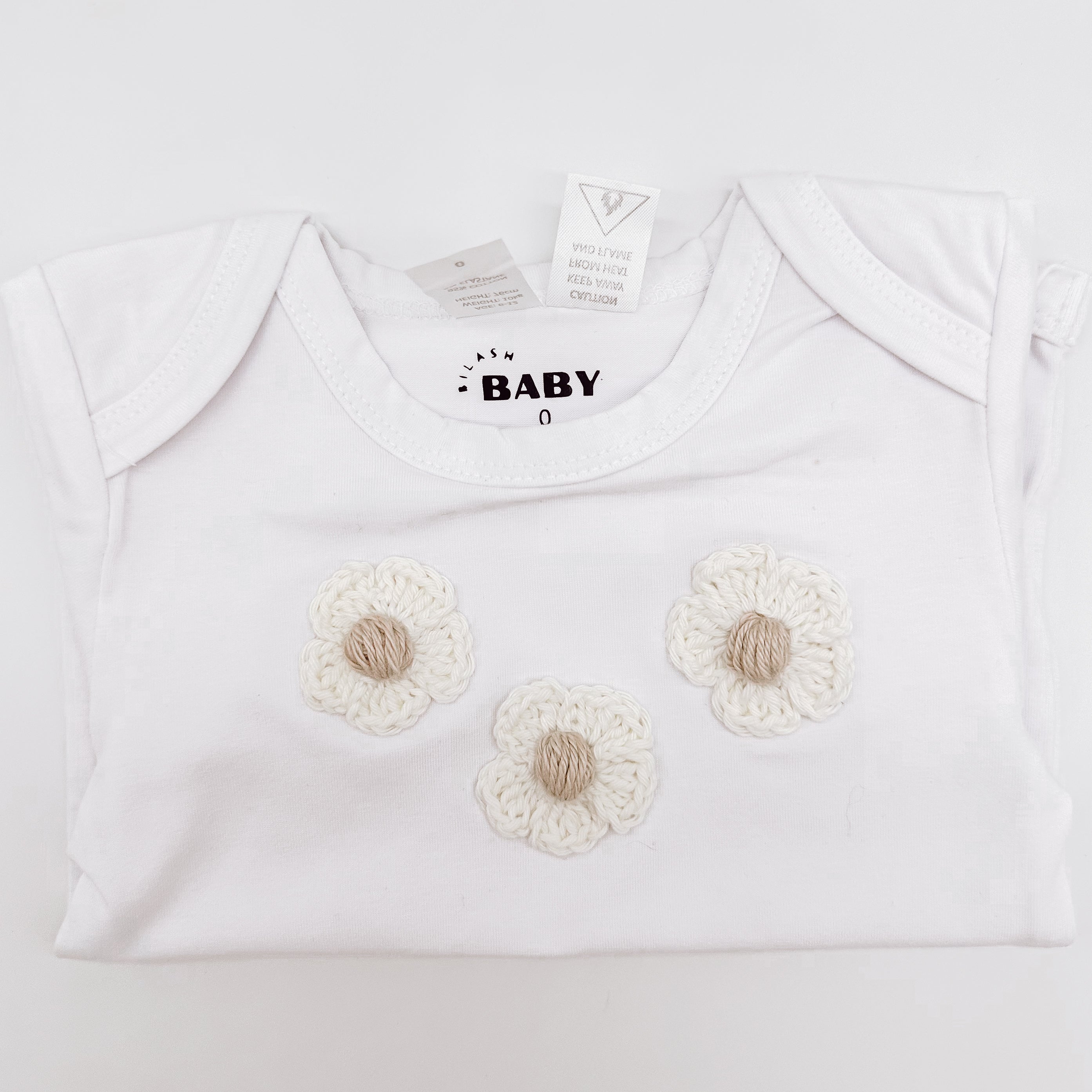 BilashBaby Tee White | Hand Crocheted