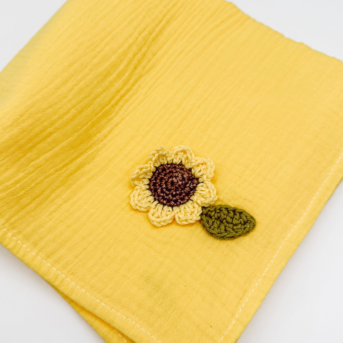Hand Crocheted Sunflower Yellow Baby Wrap | Handmade Baby Wraps