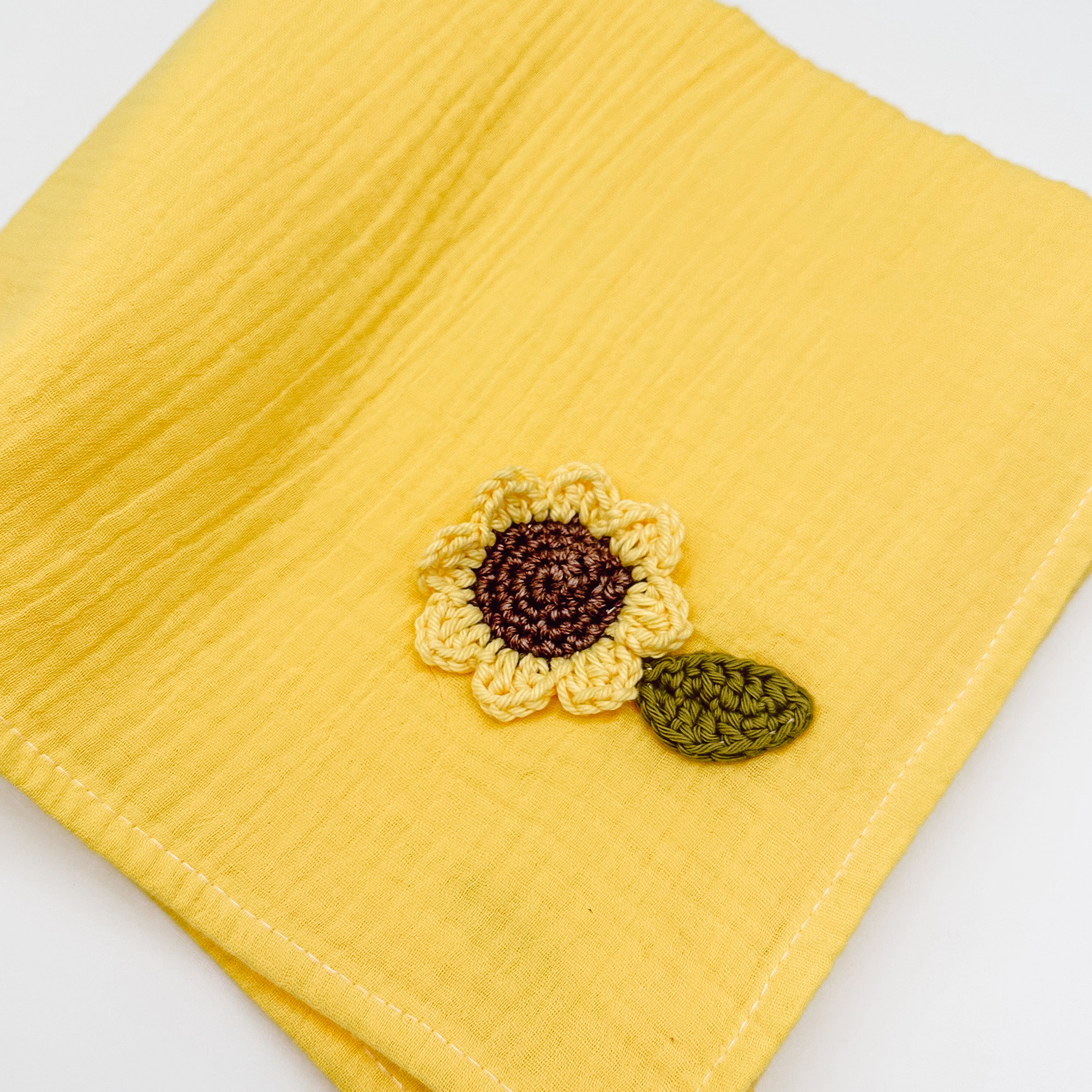 Hand Crocheted Sunflower Yellow Baby Wrap | Handmade Baby Wraps