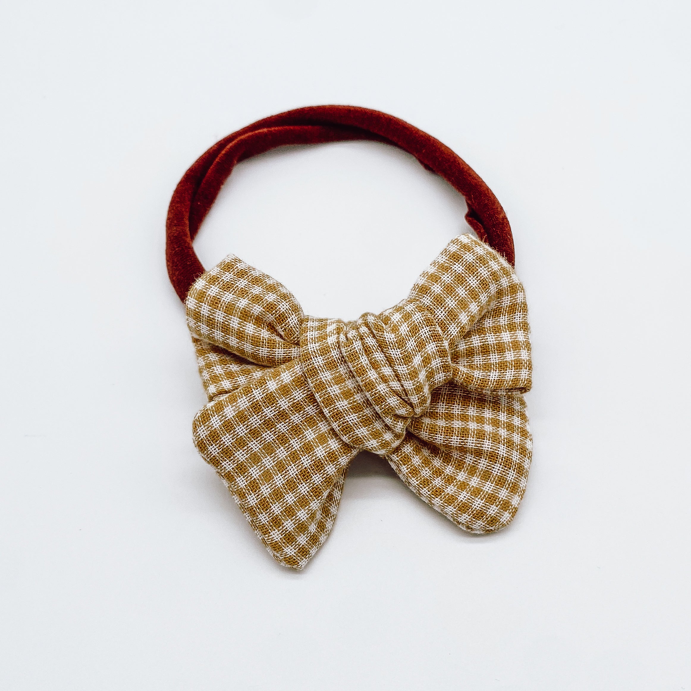 Grace Small Gingham Hair Bows | Handmade Bows