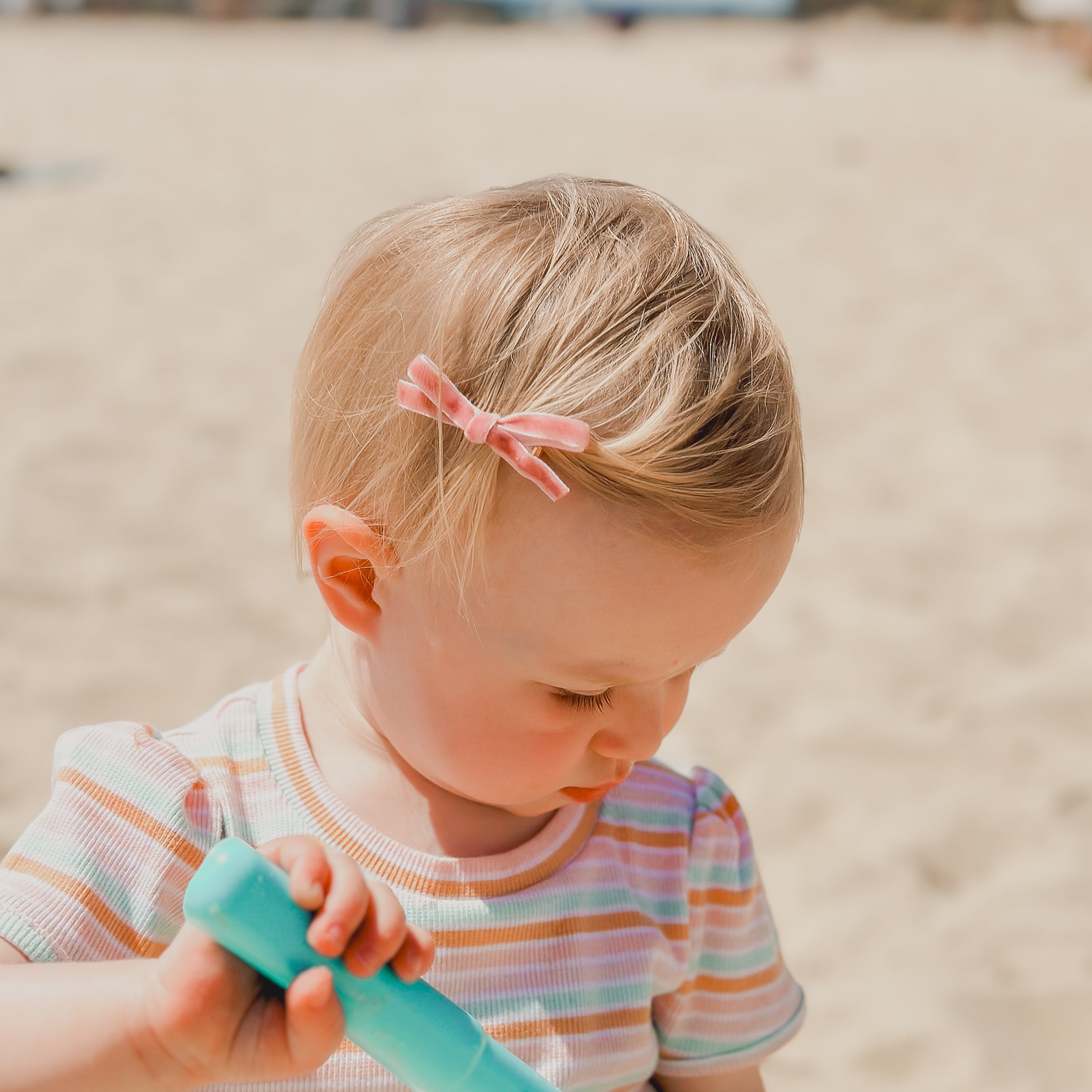 Petite Velvet Bows Hair Clips Set | Handmade Hair Clips