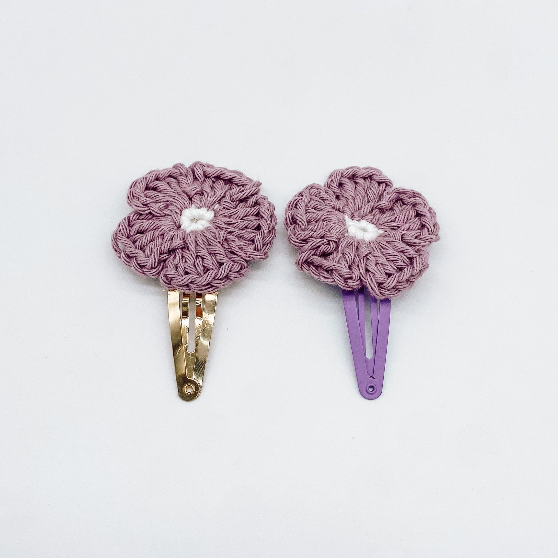 Isla Hand Crocheted Flower Hair Clips | Hand Crocheted Flowers