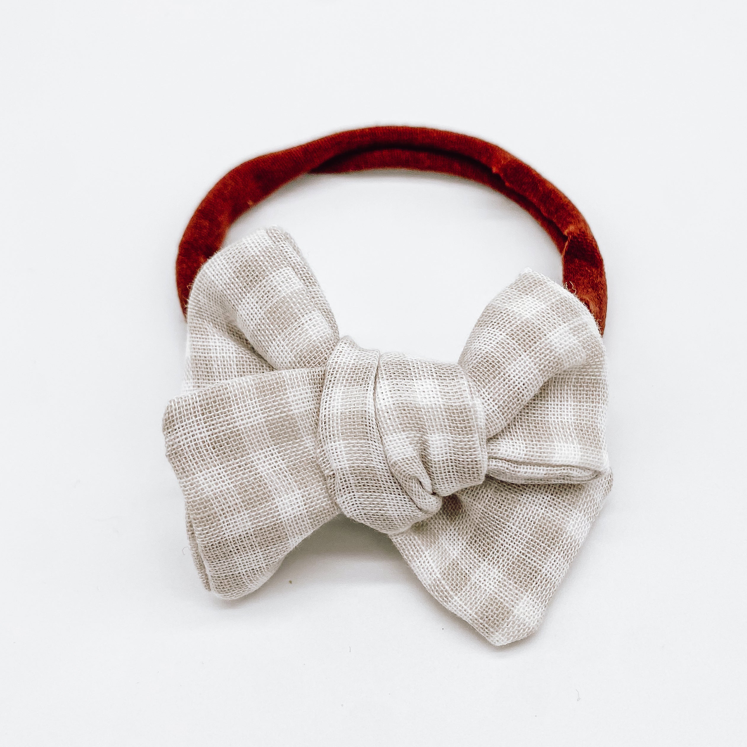 Grace Small Gingham Hair Bows | Handmade Bows