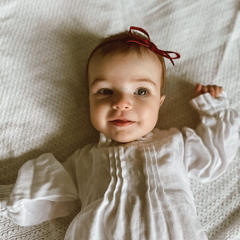 Maisy Christmas Velvet Bow | Nylon Headband