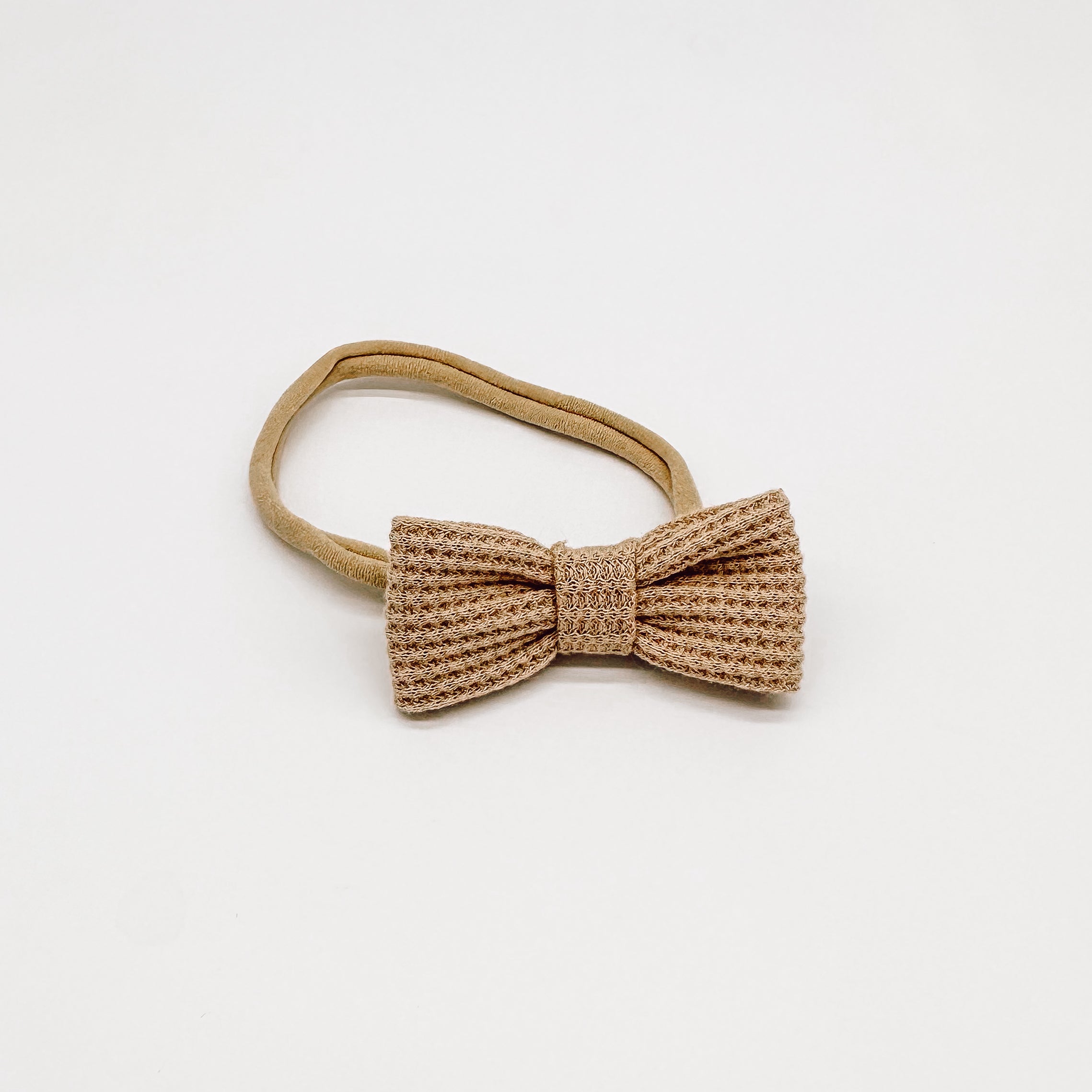 Adaline Mini Waffle Bow | Handmade Bows