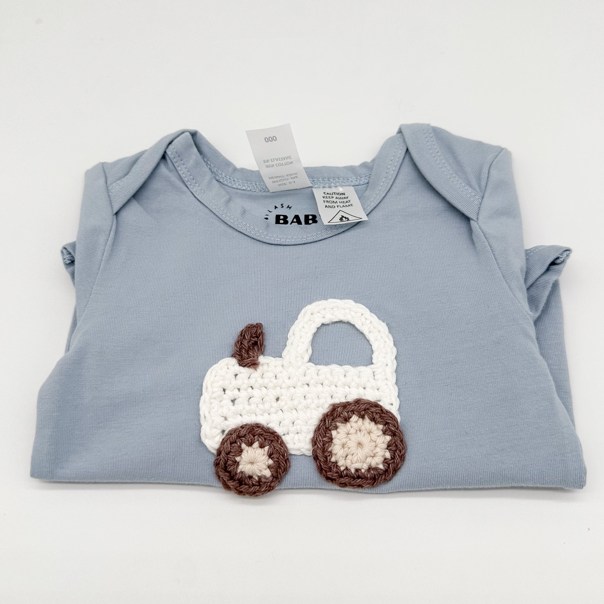 BilashBaby Tee Sky Blue | Hand Crocheted