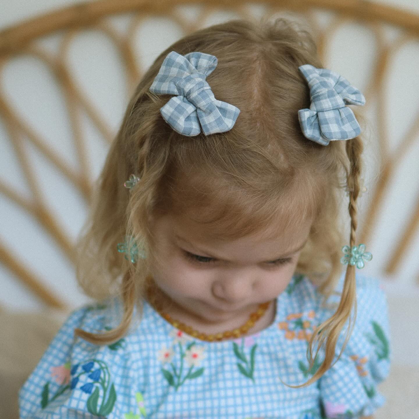 Grace Gingham Hair Bows | Handmade Bows