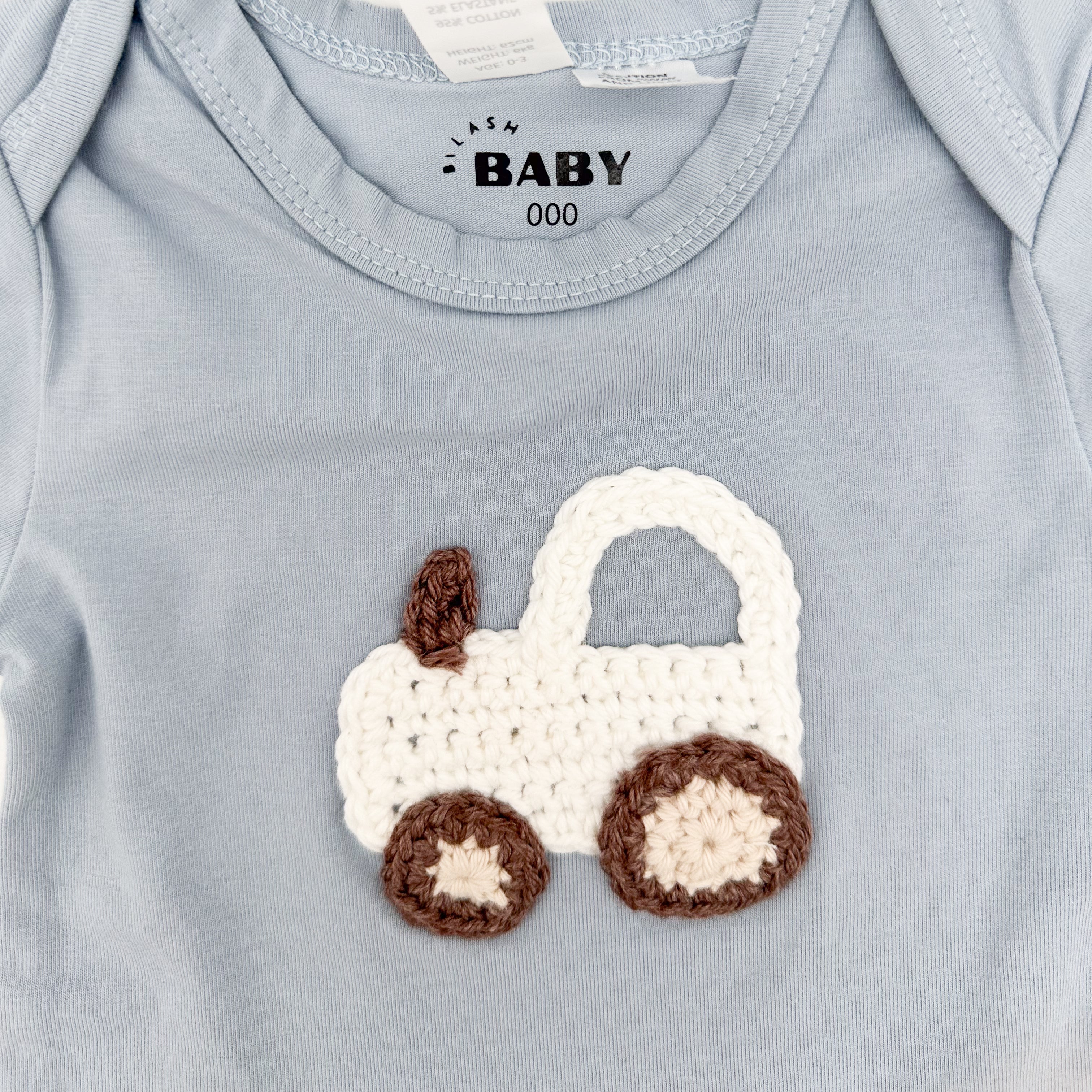 BilashBaby Tee Sky Blue | Hand Crocheted