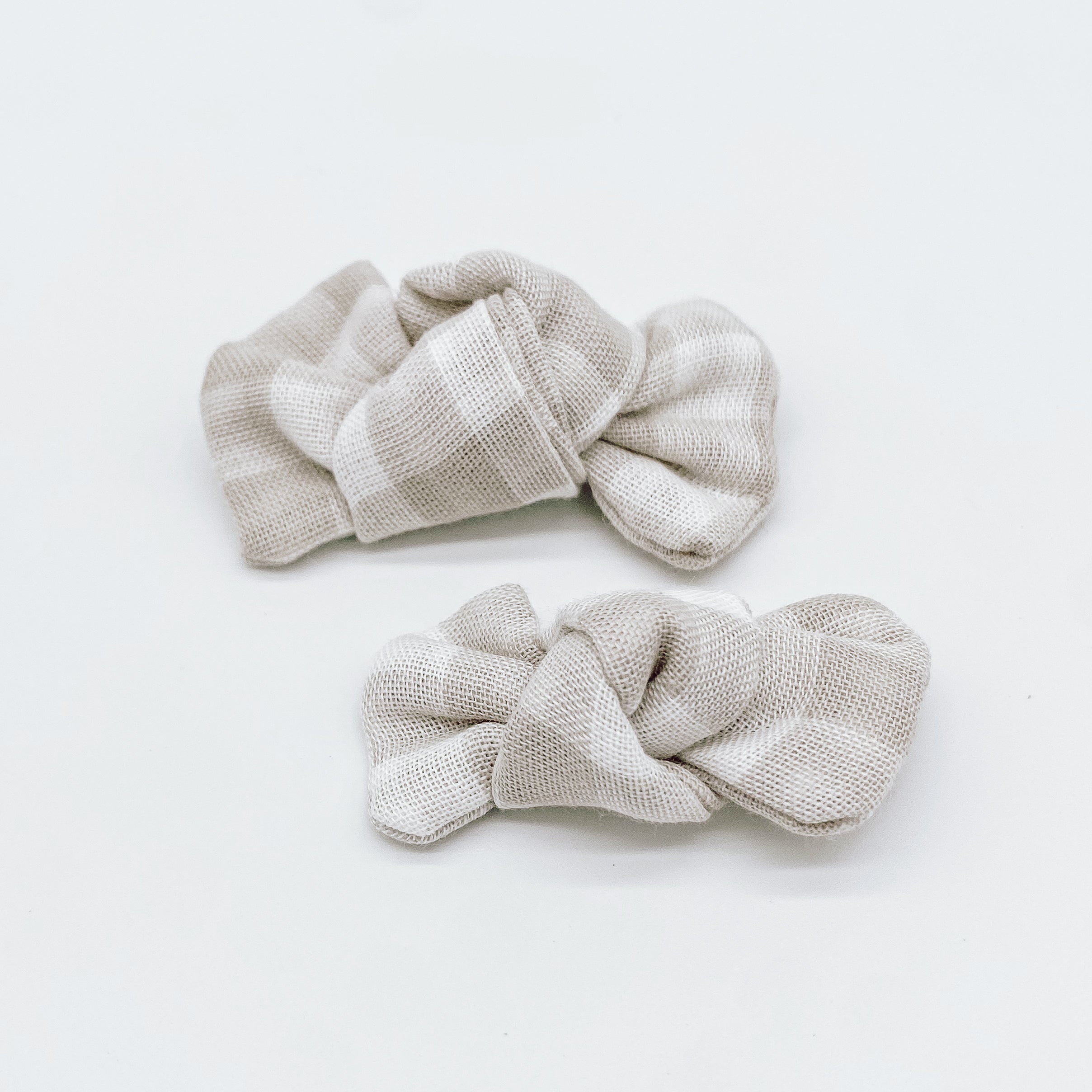 Grace Gingham Knot Hair Bows | Handmade Bows