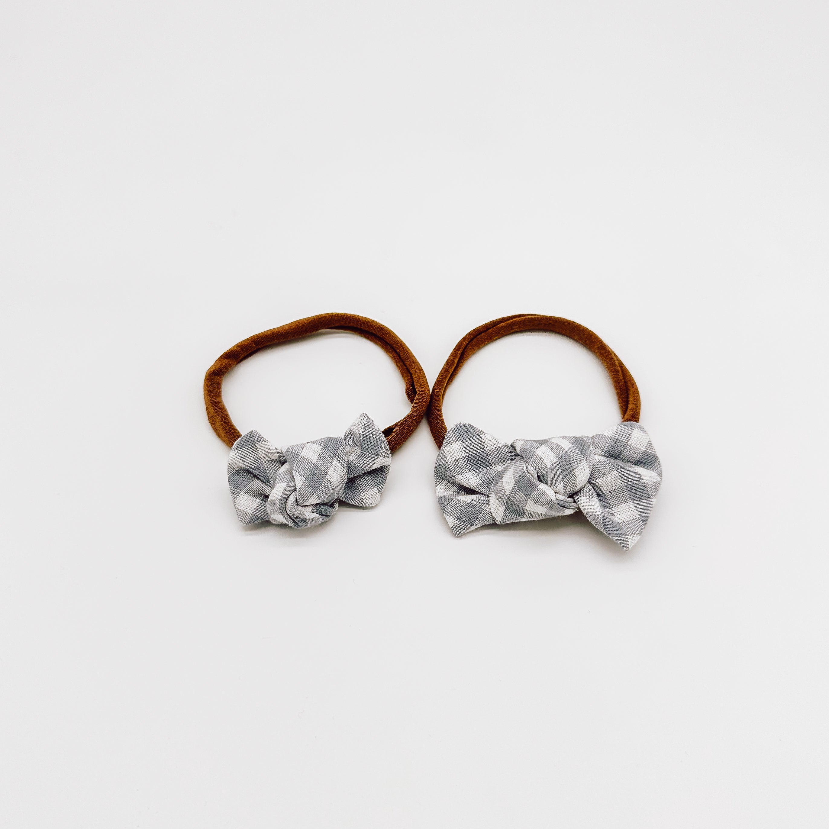 Grace Gingham Knot Hair Bows | Handmade Bows