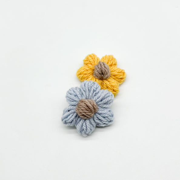 Sadie Blue & Yellow Flower Hair Clips | For Ukraine