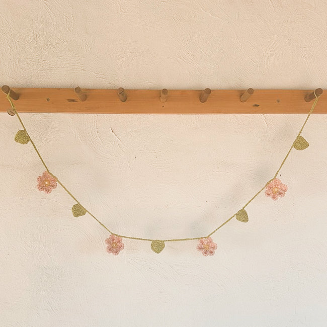 Pink Daisy Dream Crochet Garland | Strawberry Fields