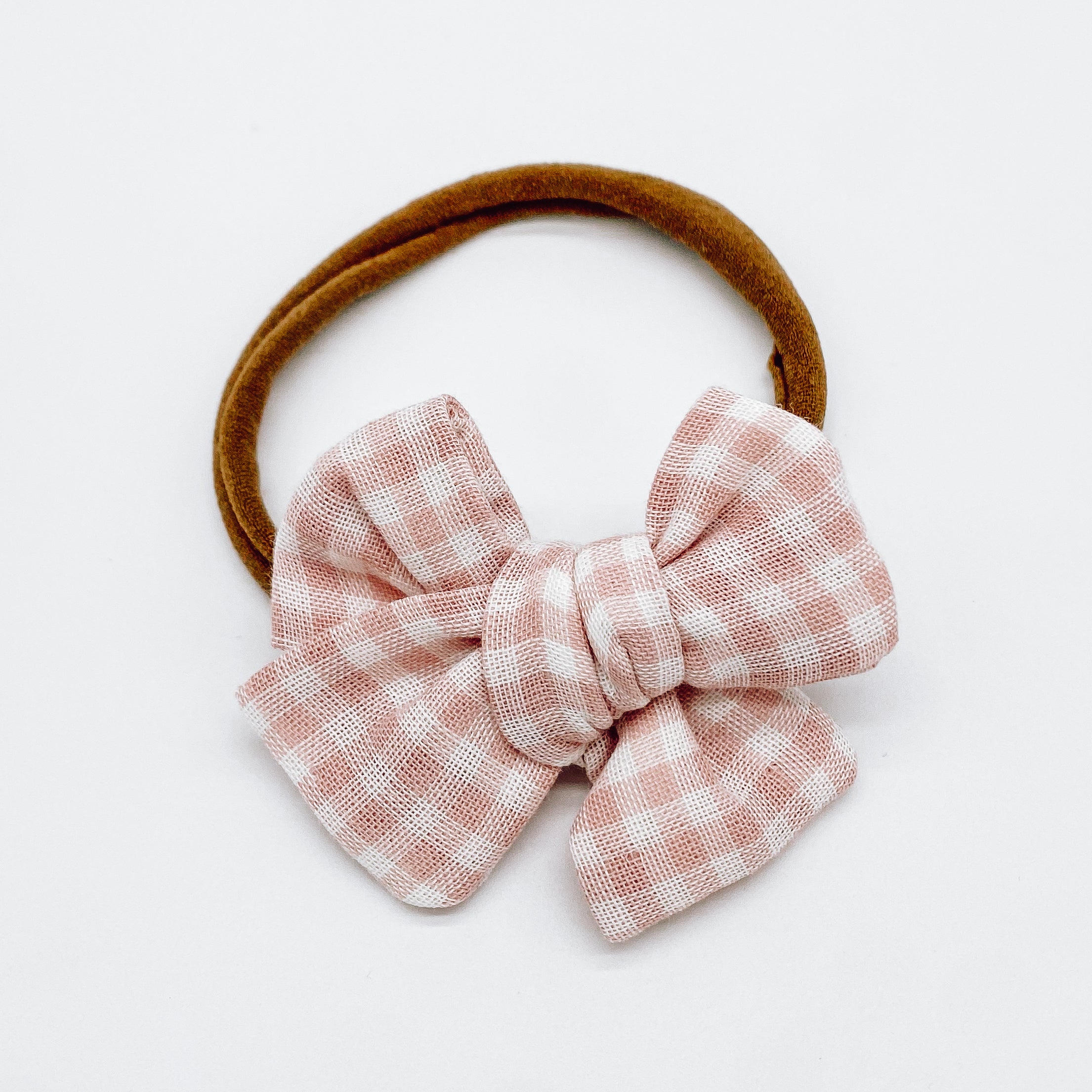 Grace Small Gingham Hair Bows | Handmade Bows