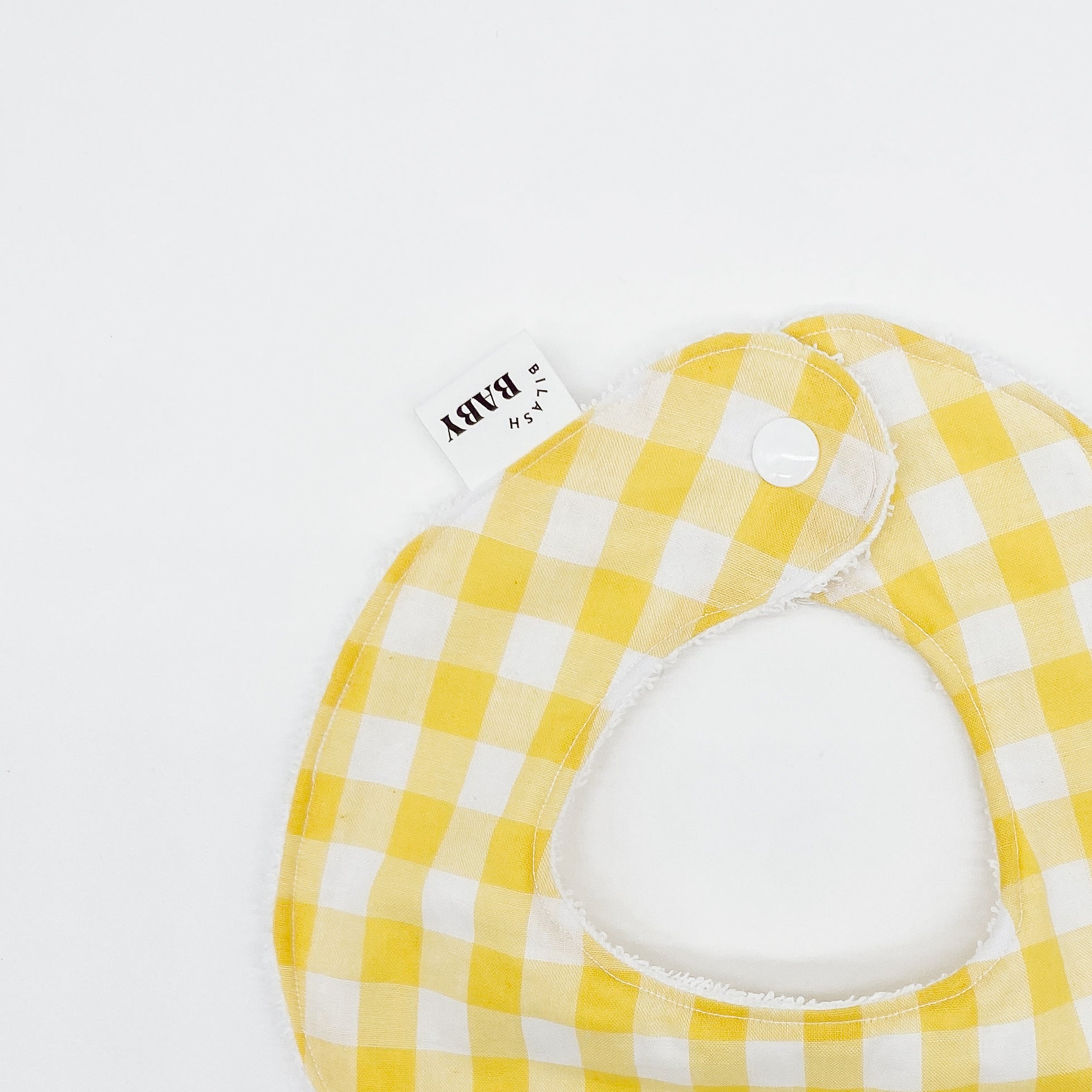 Lemonade Gingham Bib | Handmade Bib