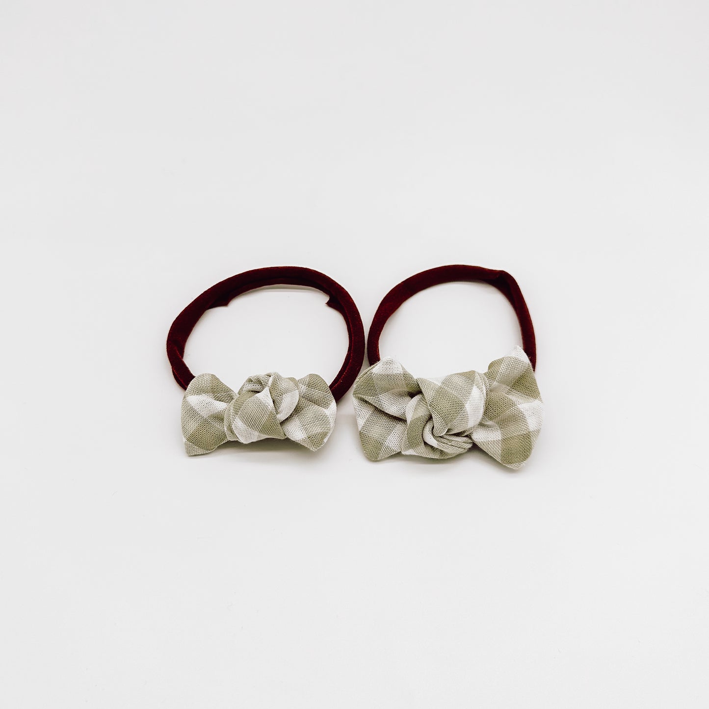 Grace Gingham Knot Hair Bows | Handmade Bows