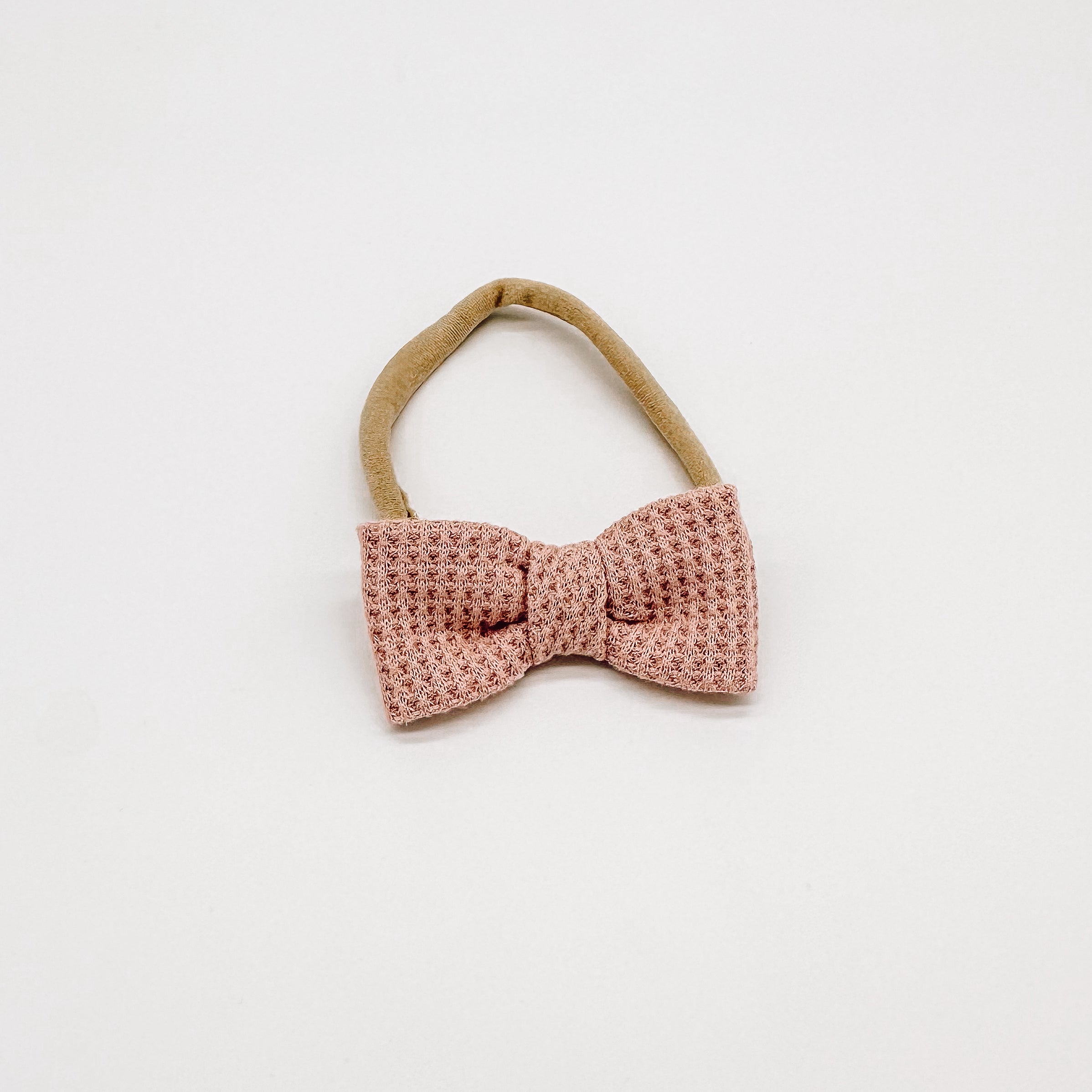 Adaline Mini Waffle Bow | Handmade Bows