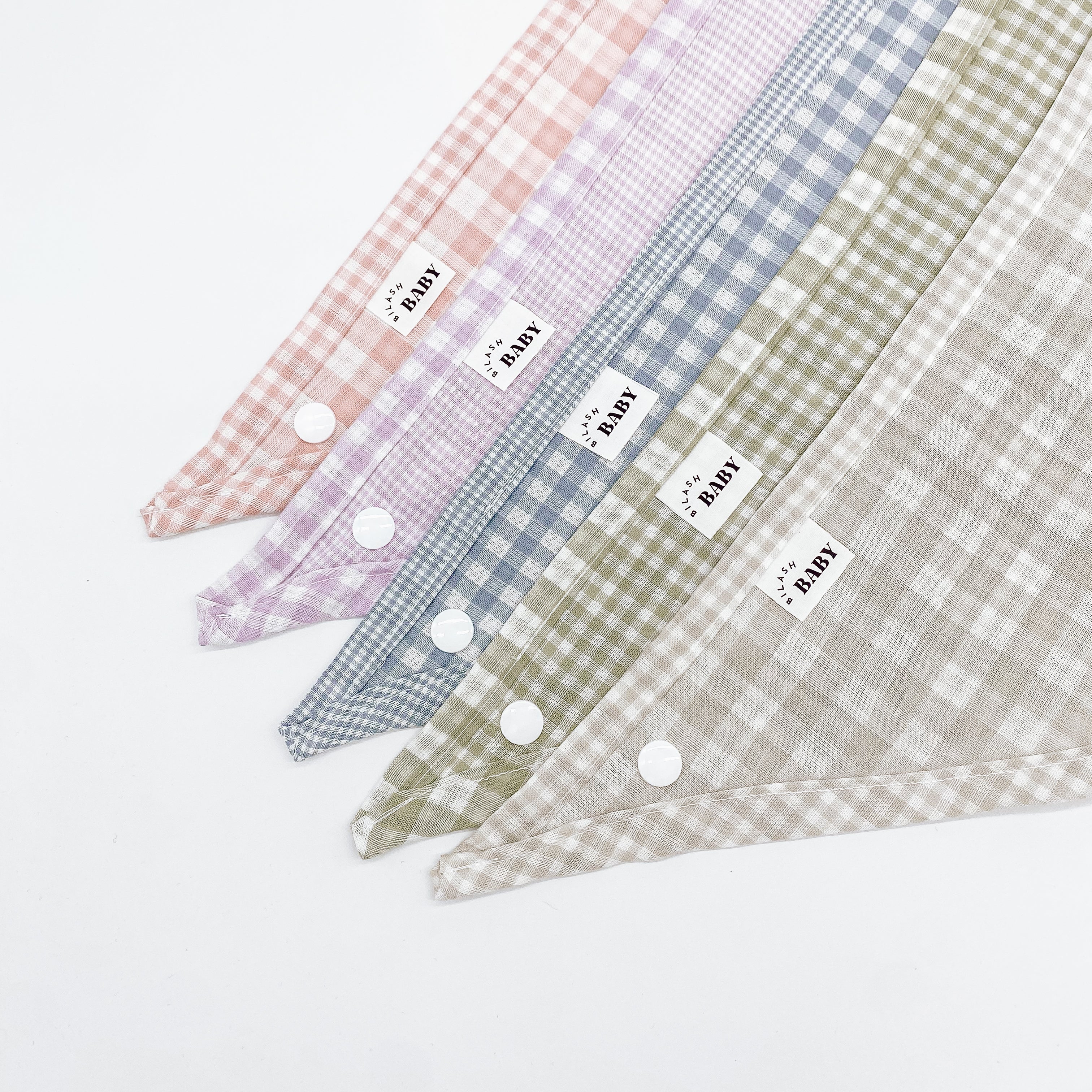 Grace Gingham Bandana Bibs | Handmade Bibs