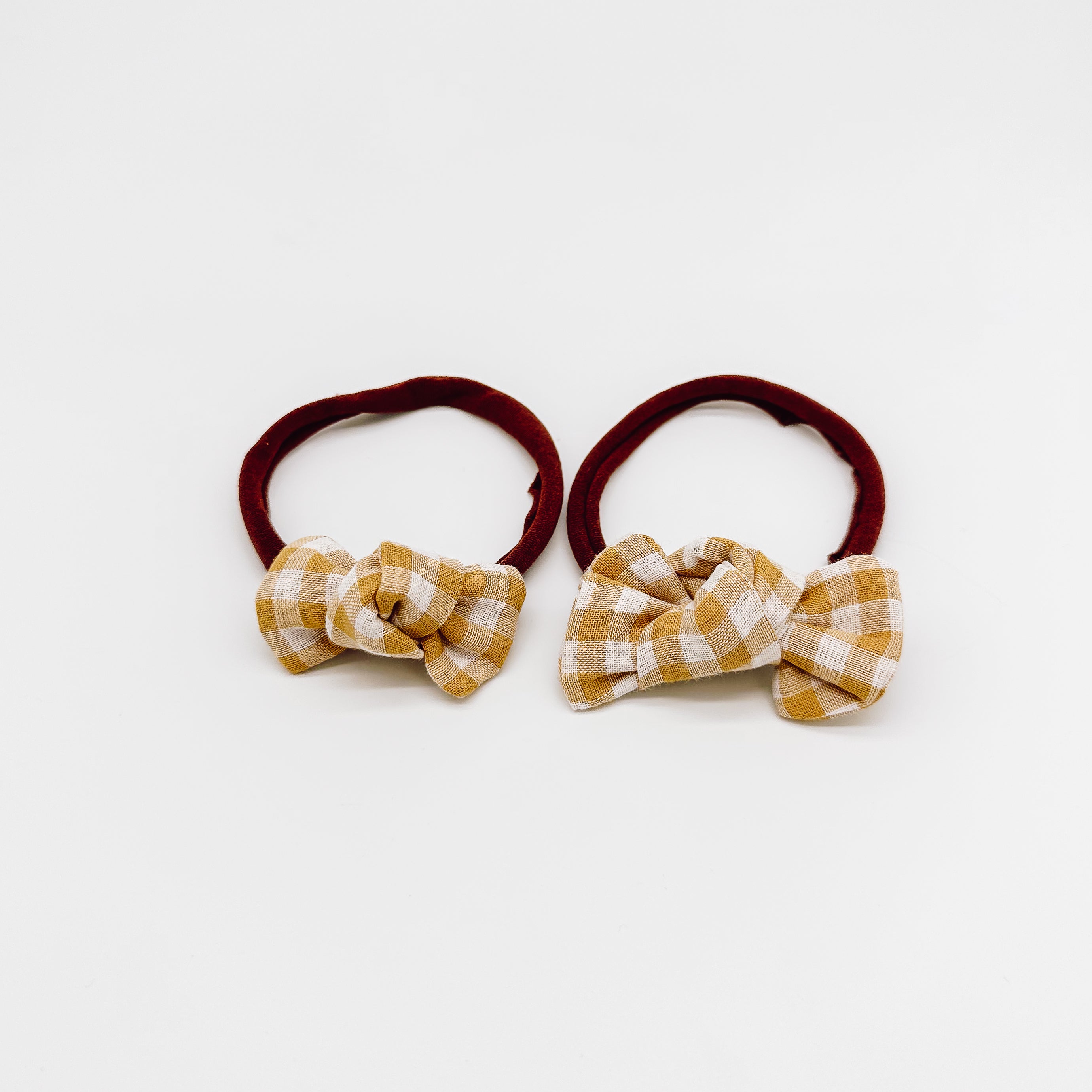 Grace Gingham Knot Hair Bows | Handmade Bows