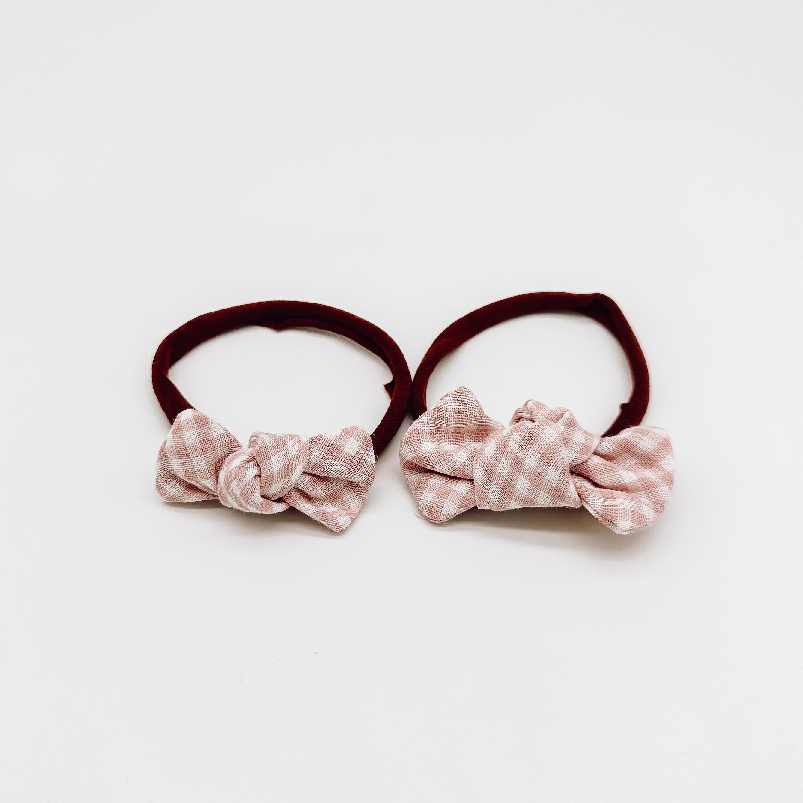 Grace Small Gingham Knot Bow | Handmade Bows