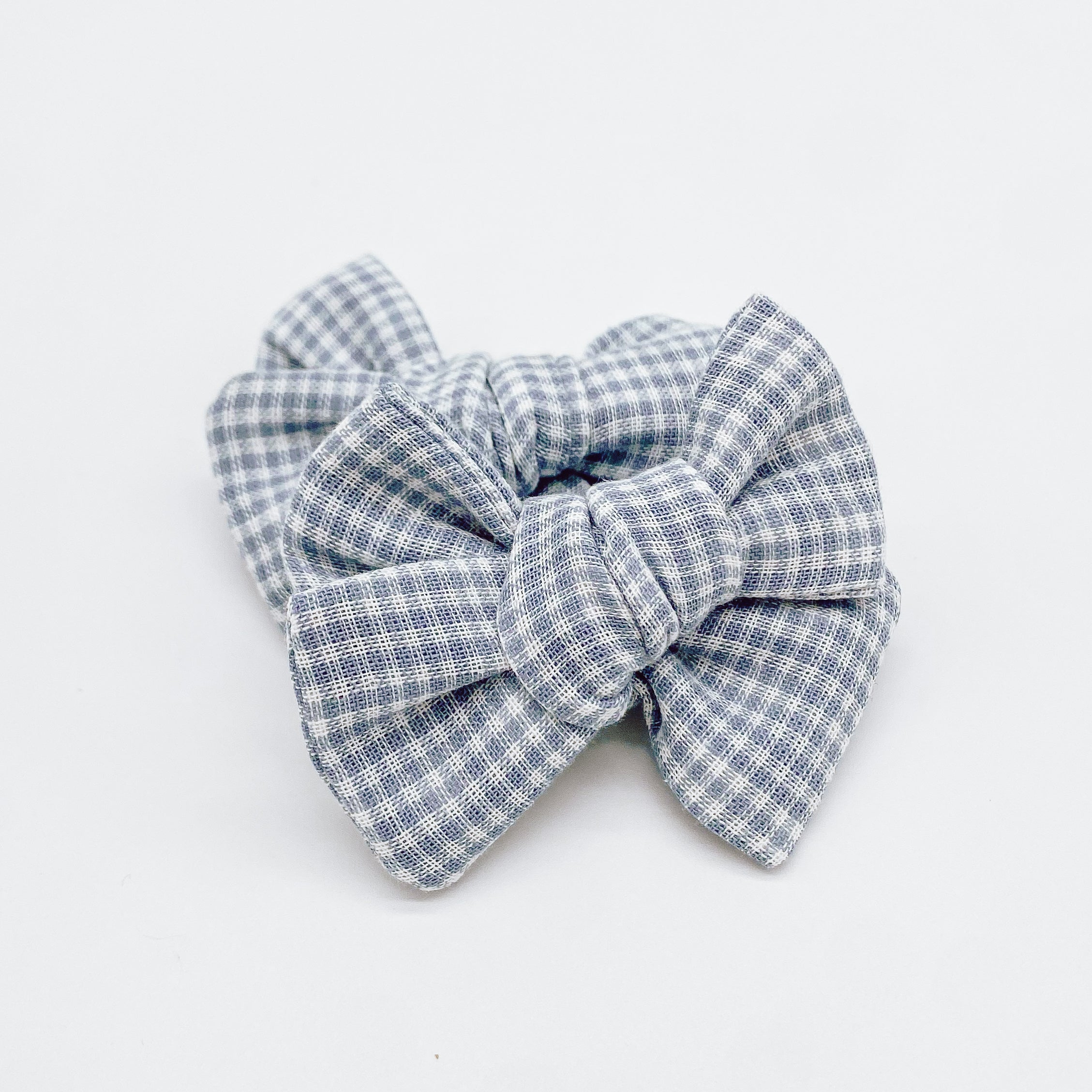 Grace Small Gingham Hair Bows | Handmade Bows