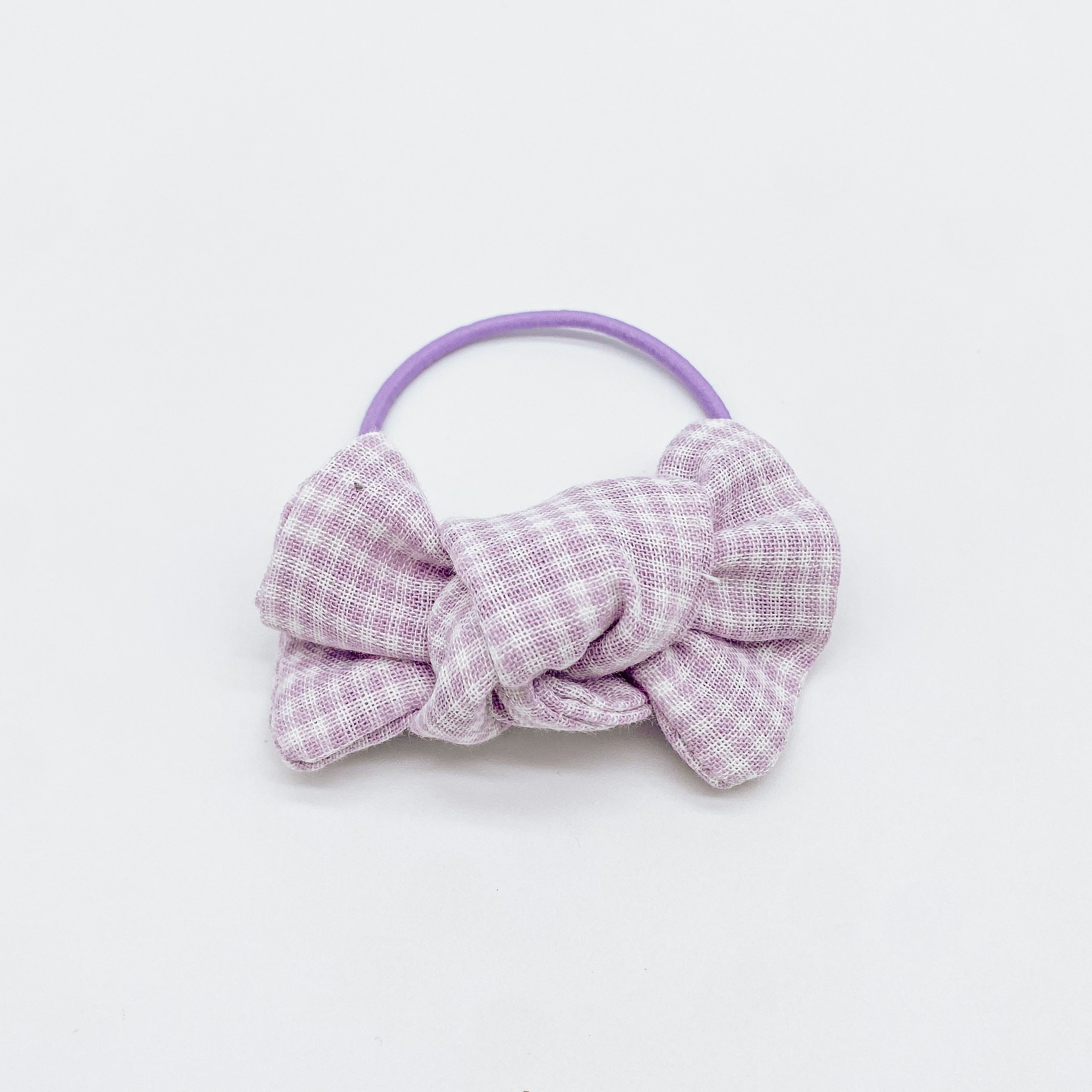 Grace Small Gingham Knot Bow | Handmade Bows