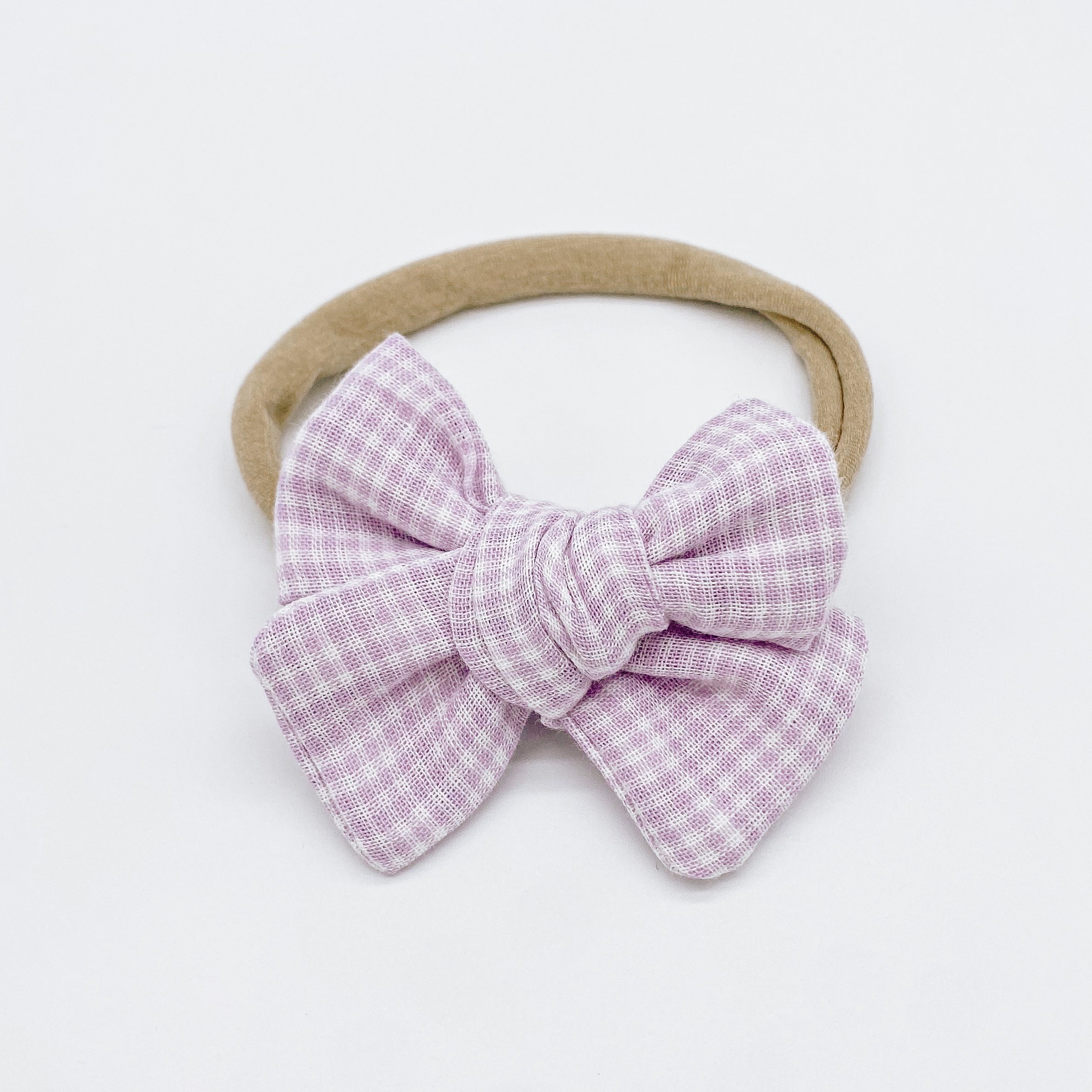 Grace Small Gingham Hair Bows | Handmade Bows