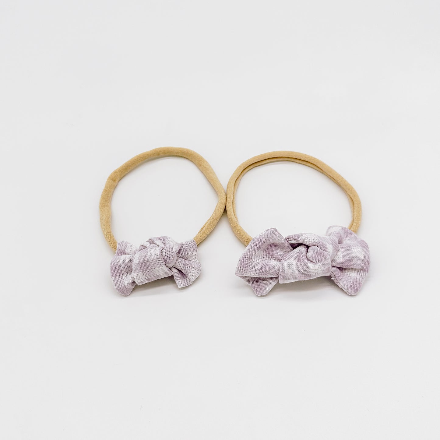 Grace Gingham Knot Hair Bows | Handmade Bows