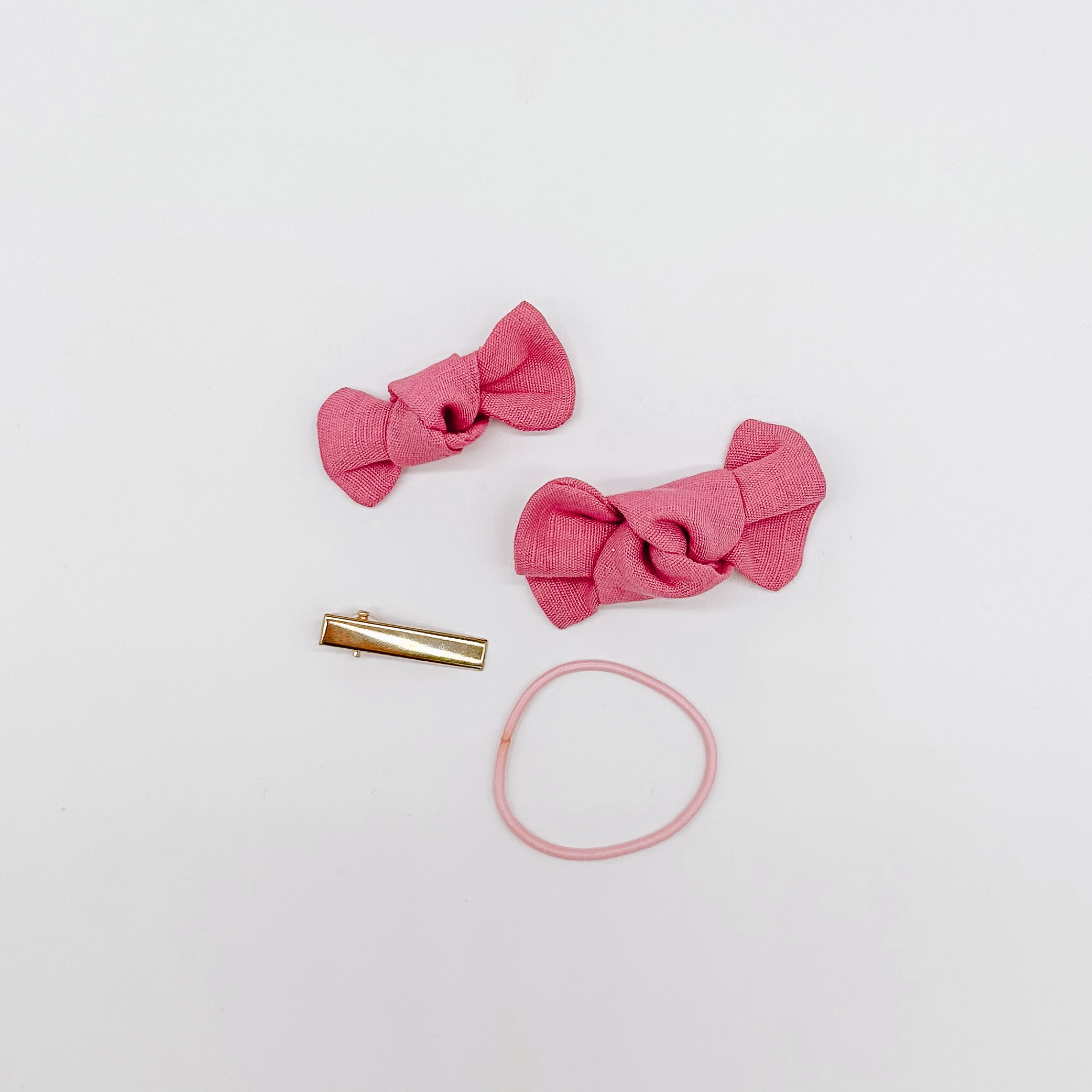 Linen Knot Hair Bows Hairbands/Clips | Handmade Bows