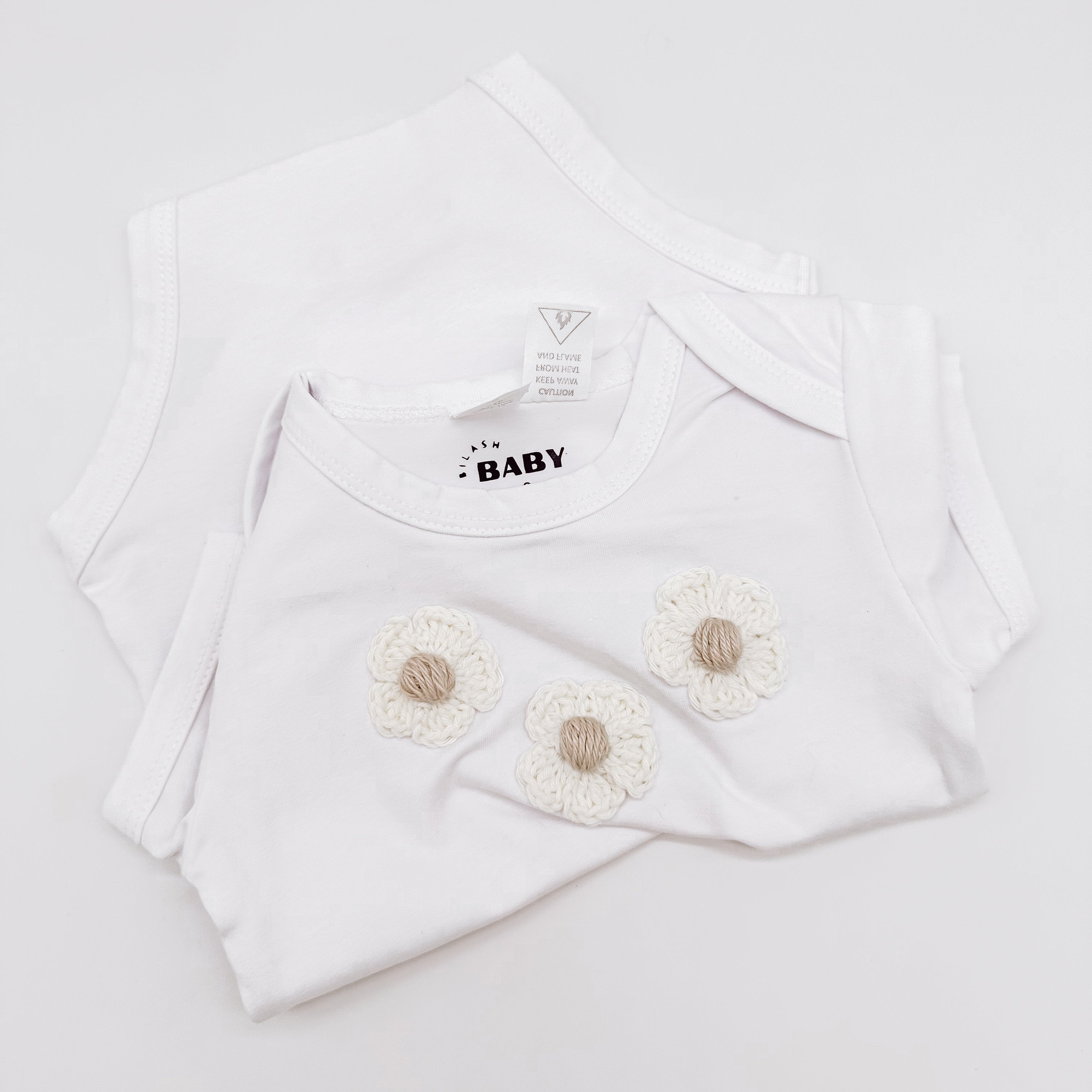 BilashBaby Tee White | Hand Crocheted