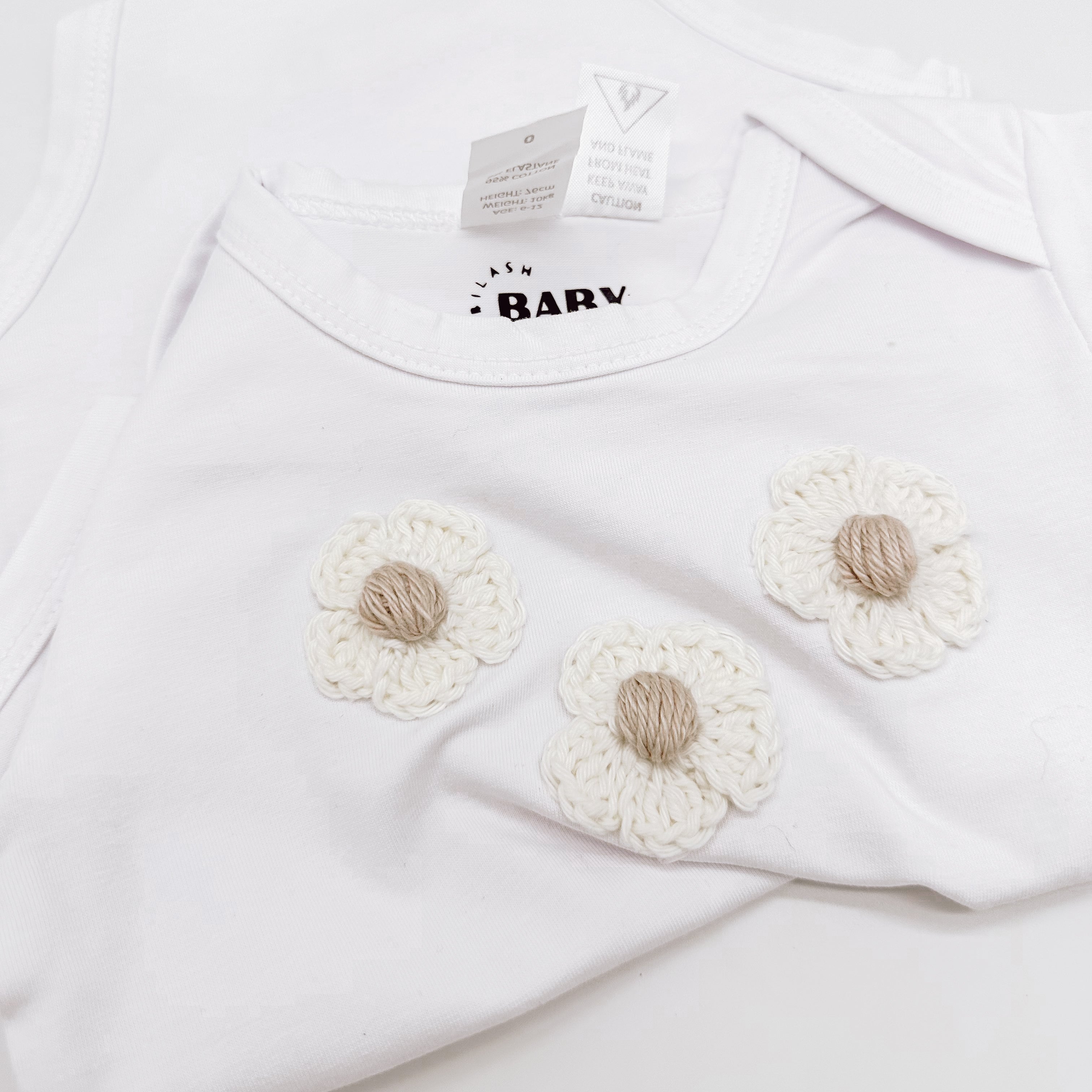 BilashBaby Tee White | Hand Crocheted