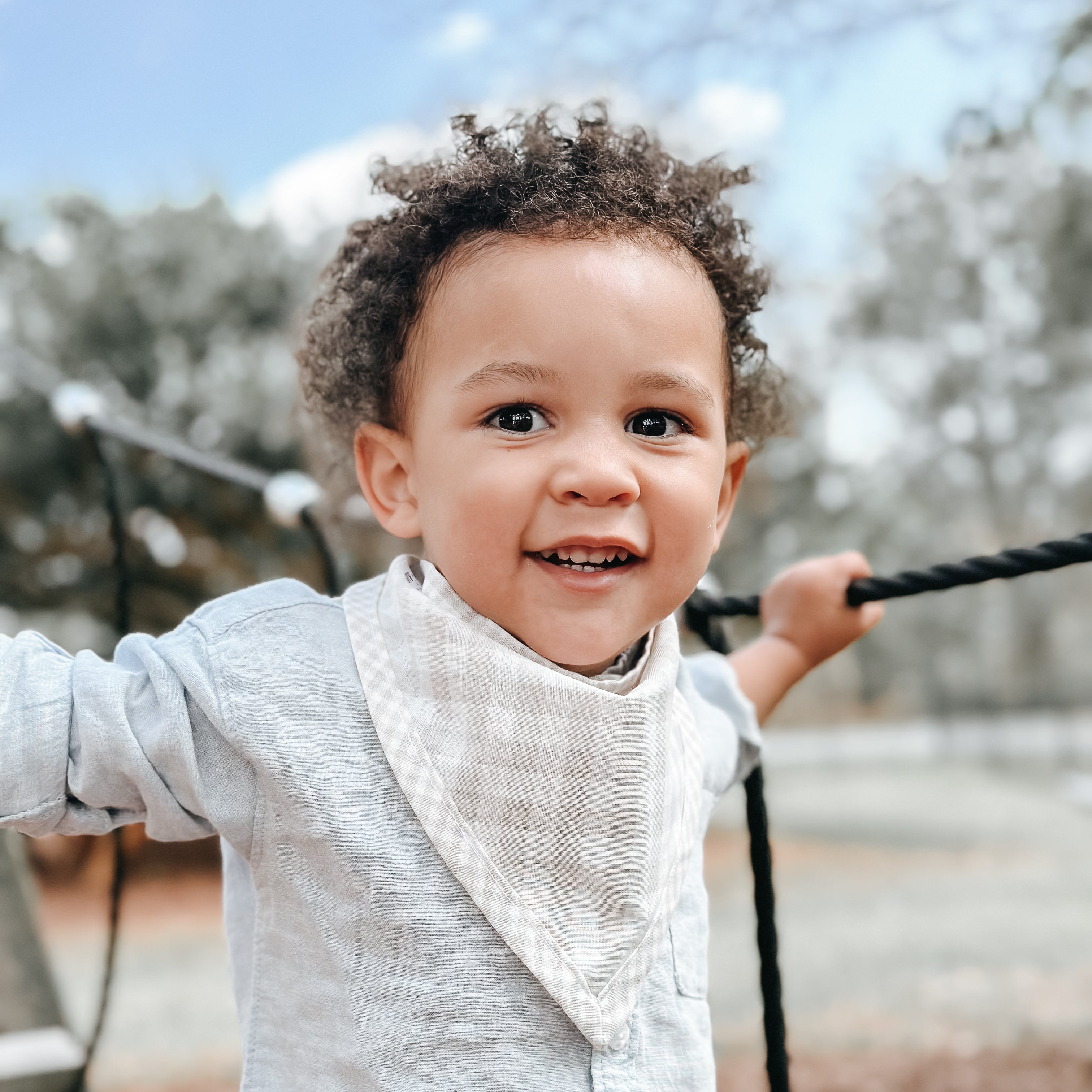 Grace Gingham Bandana Bibs | Handmade Bibs