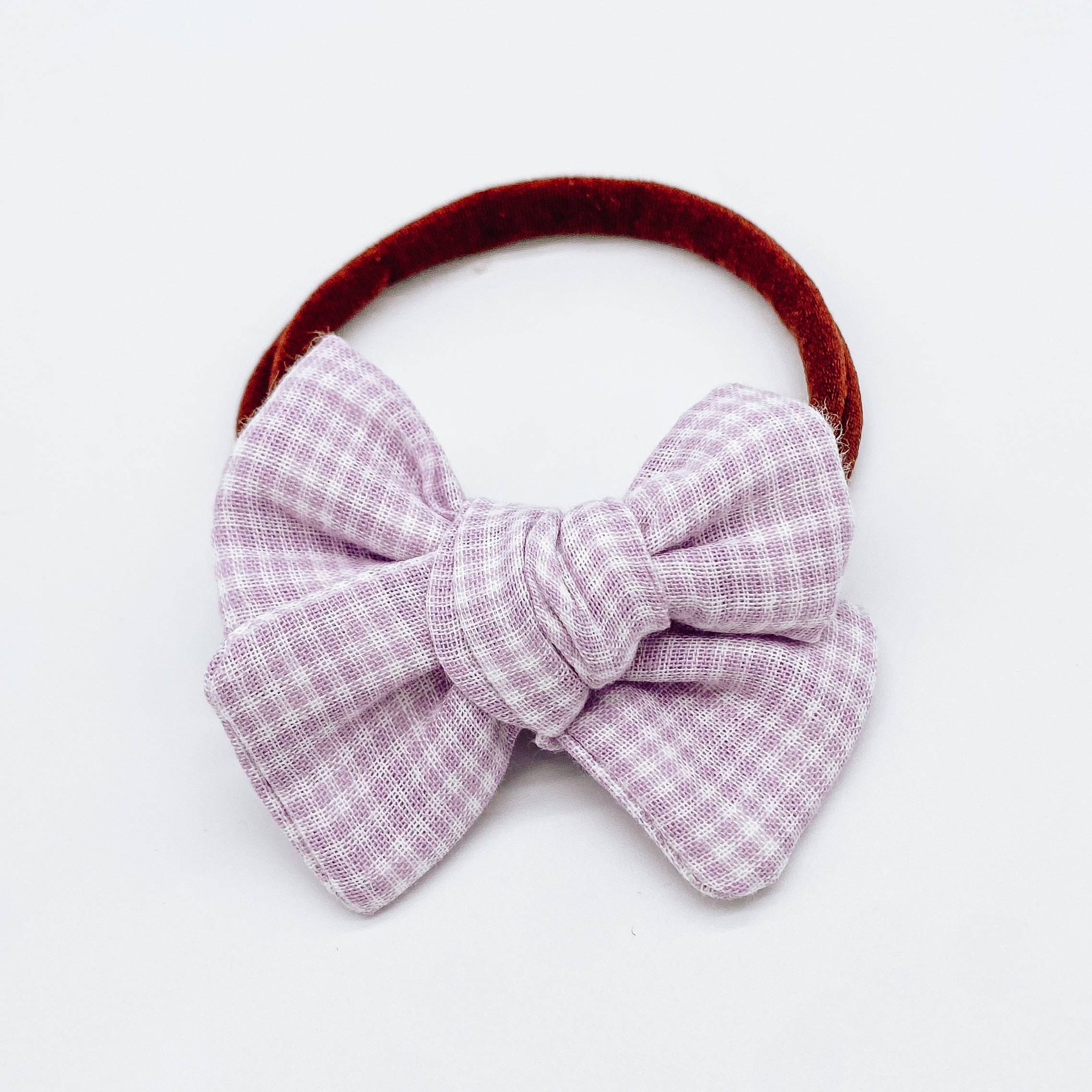 Grace Small Gingham Hair Bows | Handmade Bows