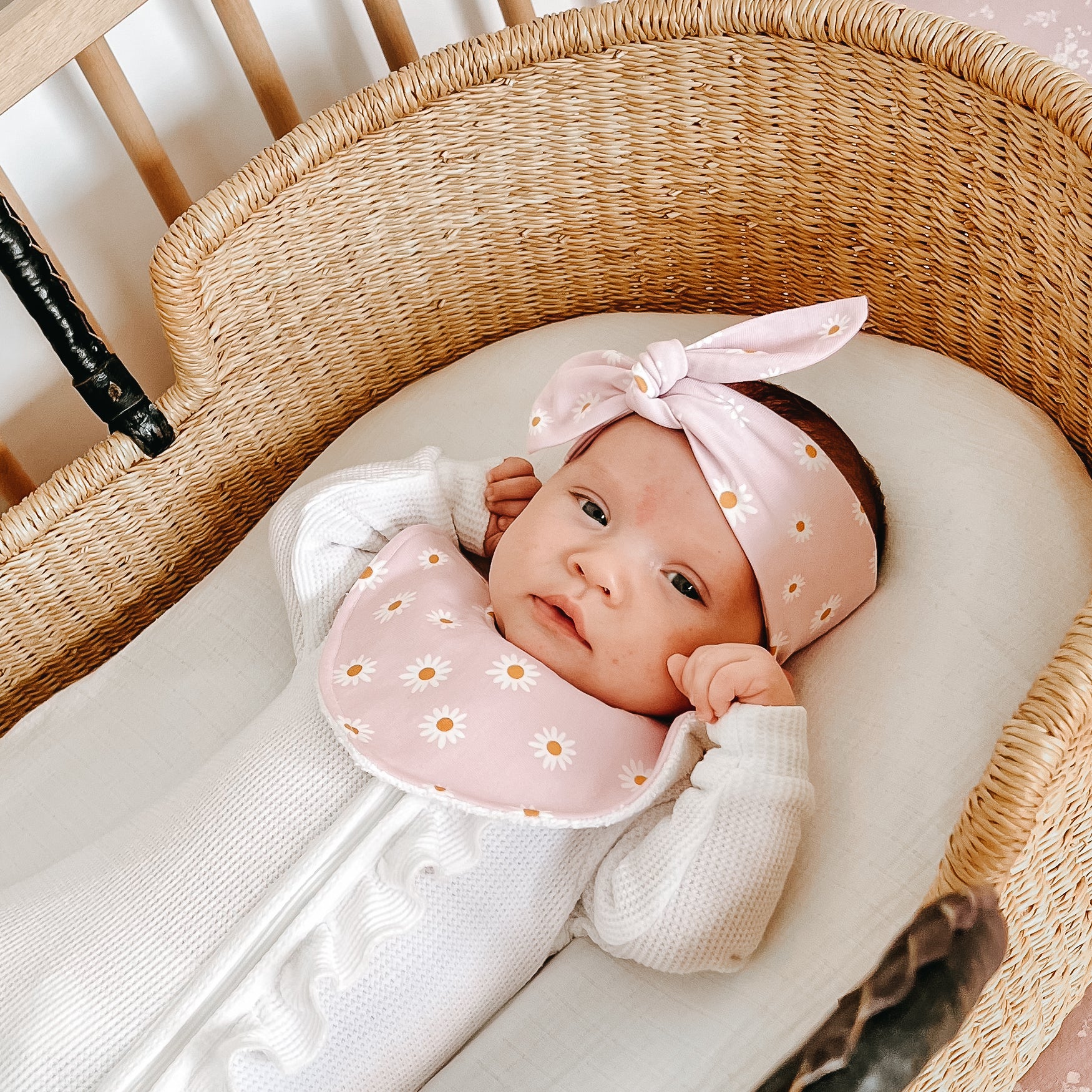 Daisy Cotton Tie Headband | Handmade Headbands