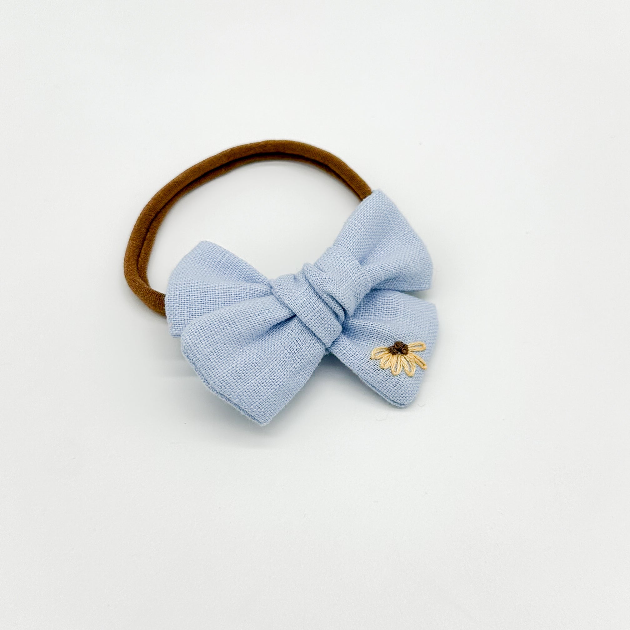 Linen Sunflower Bow | For Ukraine