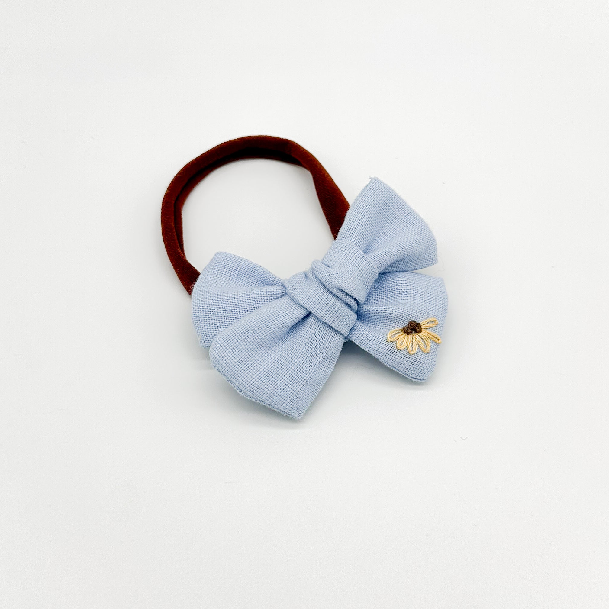 Linen Sunflower Bow | For Ukraine