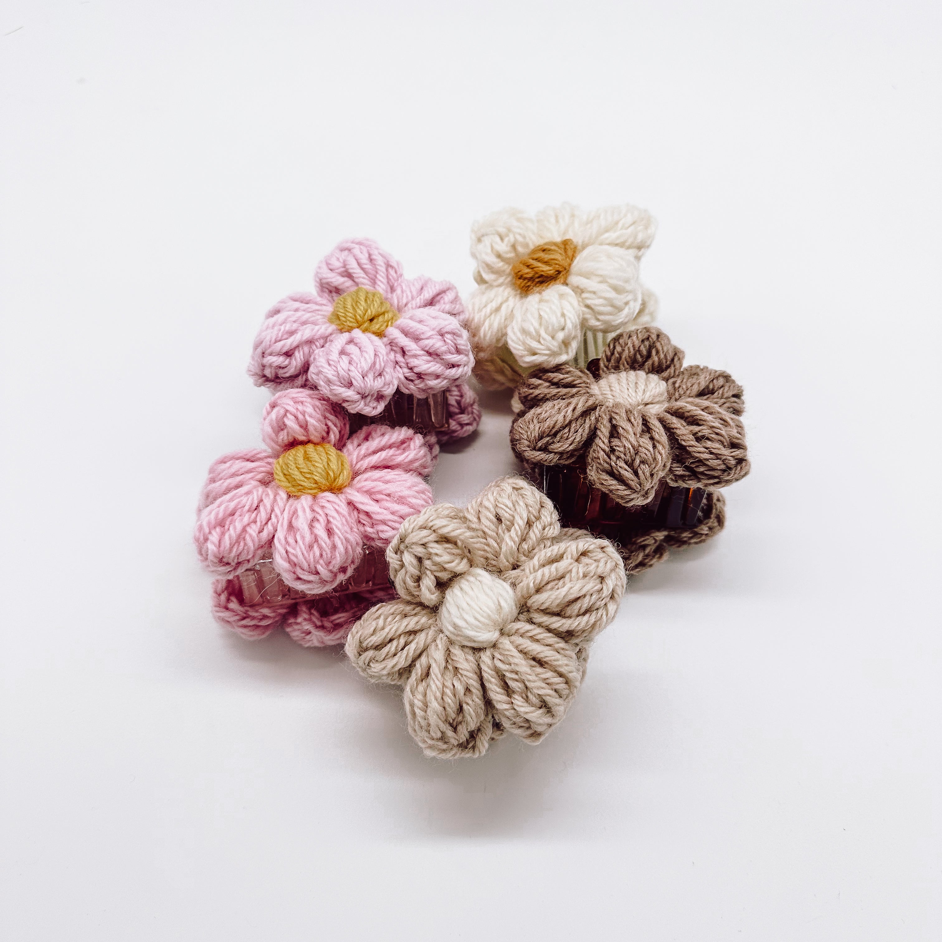 Sadie Flower Hair Claw Clip| Hand Crocheted