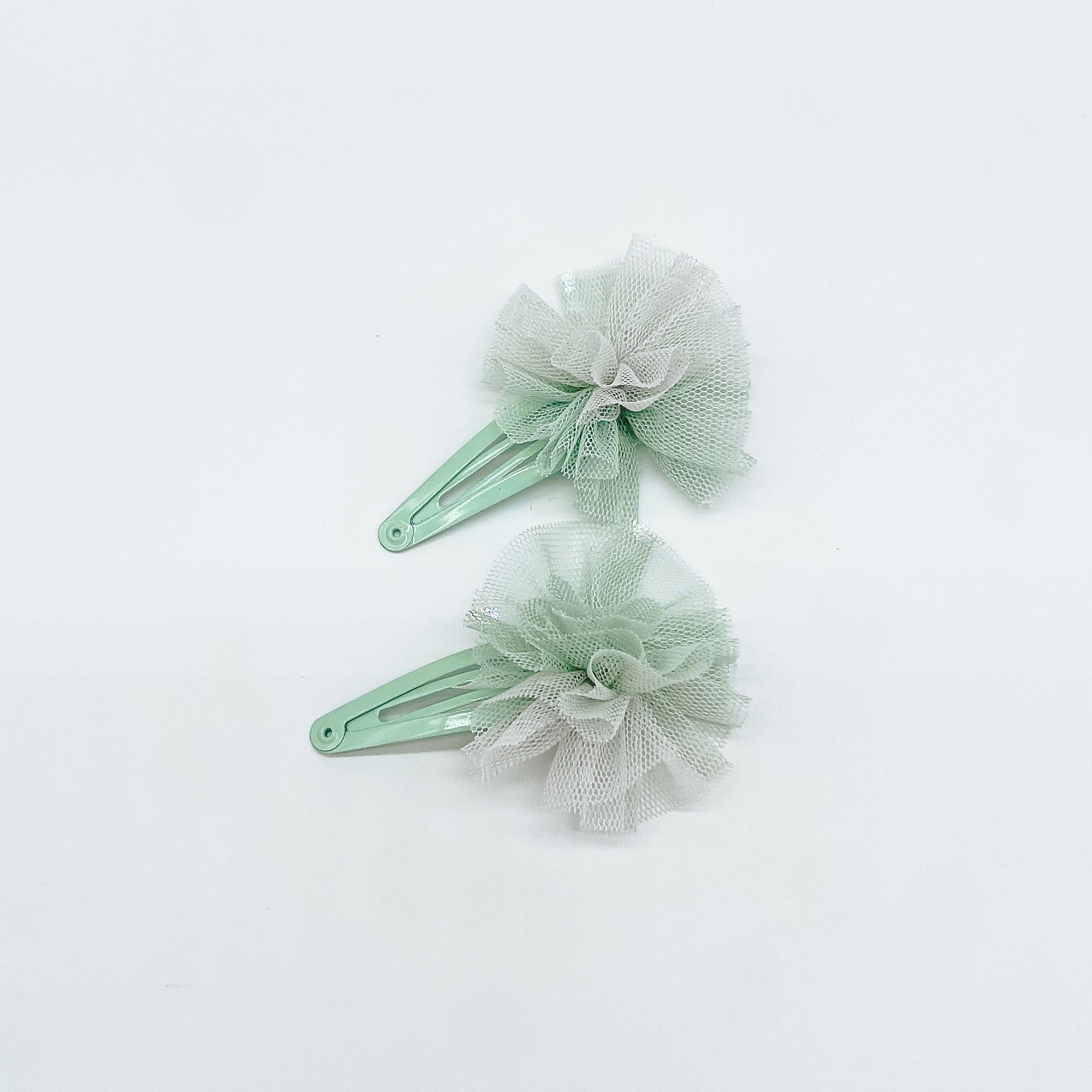 Turquoise Tule Hair Clip | Handmade Hair Clips