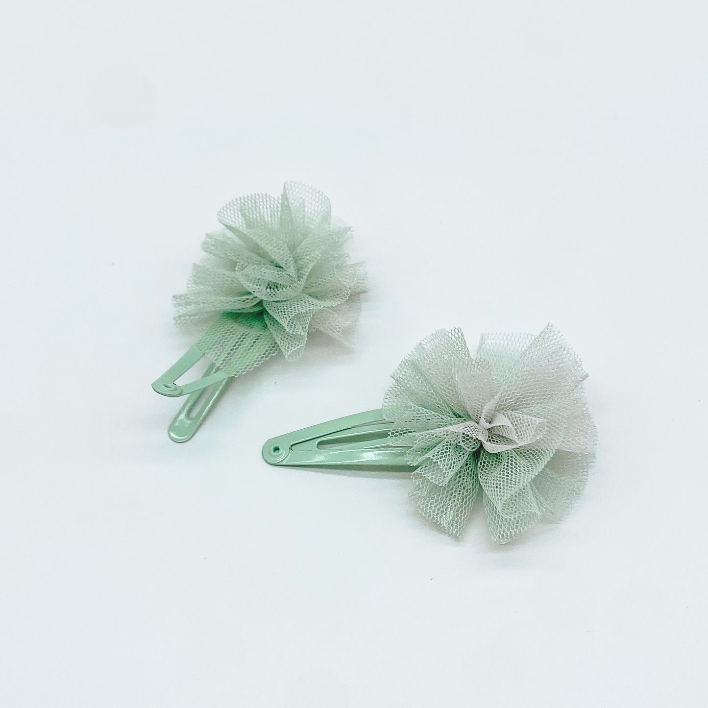 Turquoise Tule Hair Clip | Handmade Hair Clips