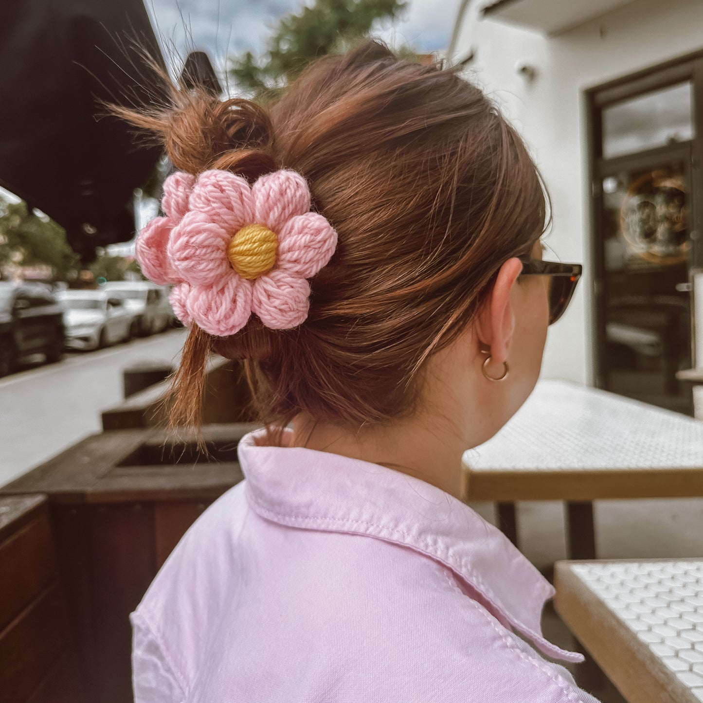 Sadie Flower Hair Claw Clip | Hand Crocheted