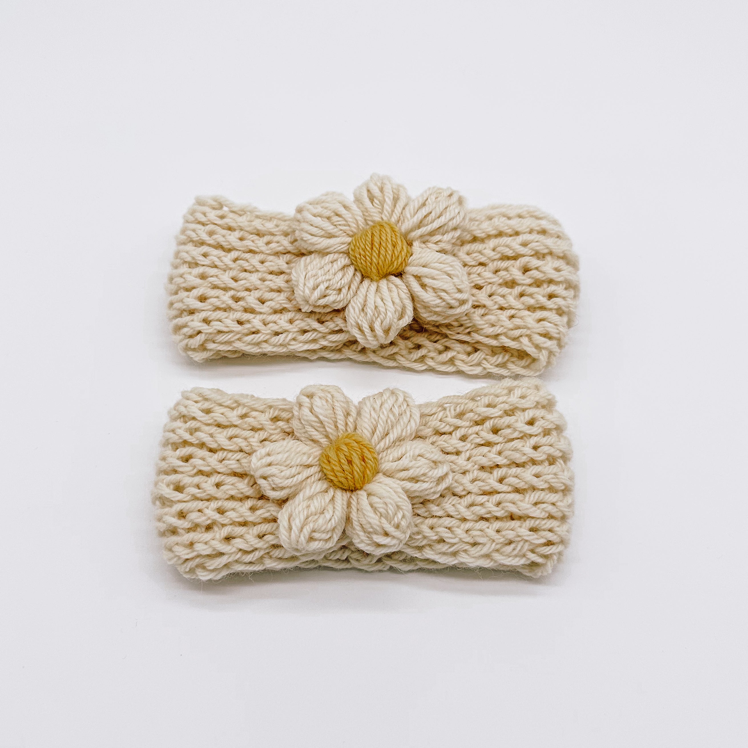 Knitted Flower Headband | Hand Knitted