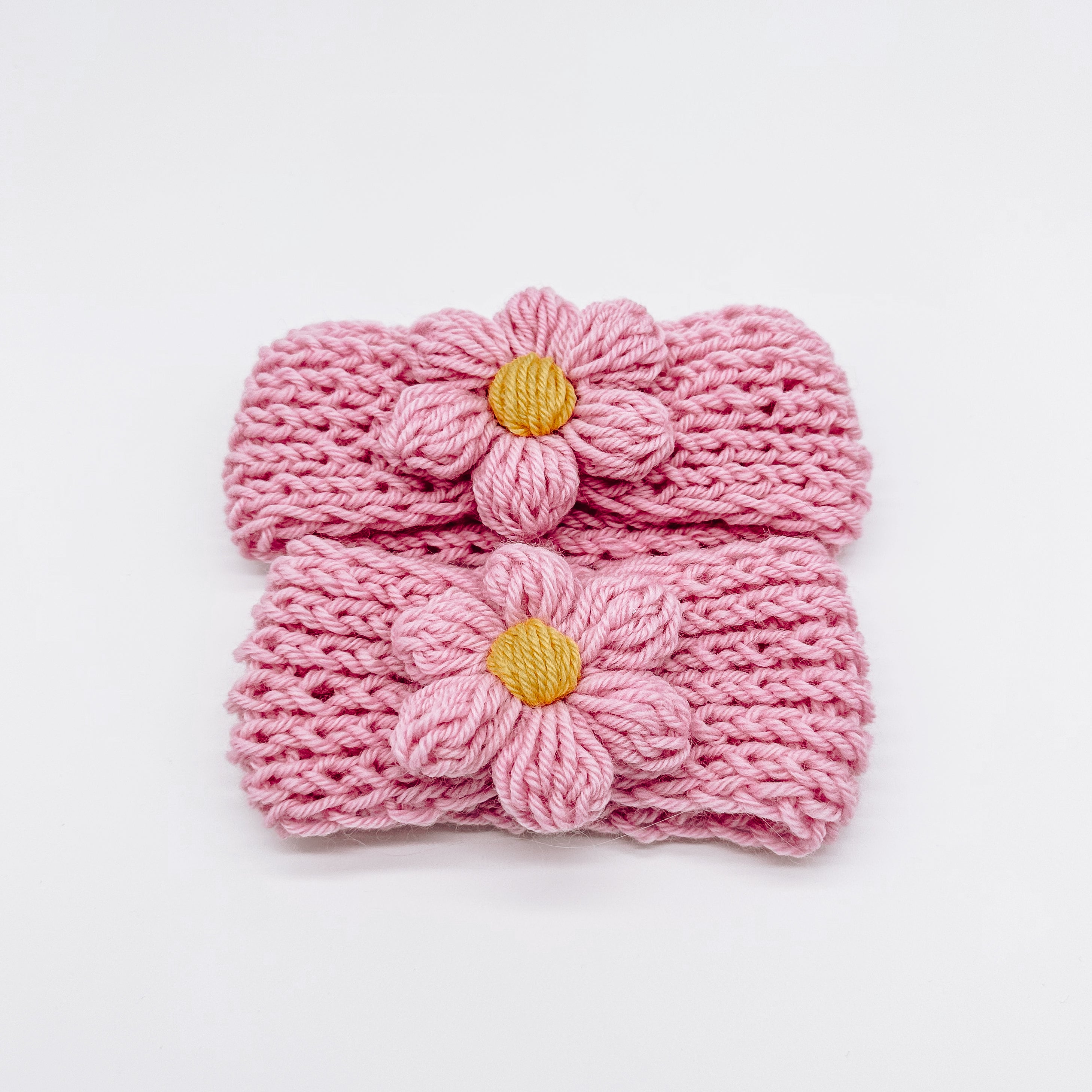 Knitted Flower Headband | Hand Knitted