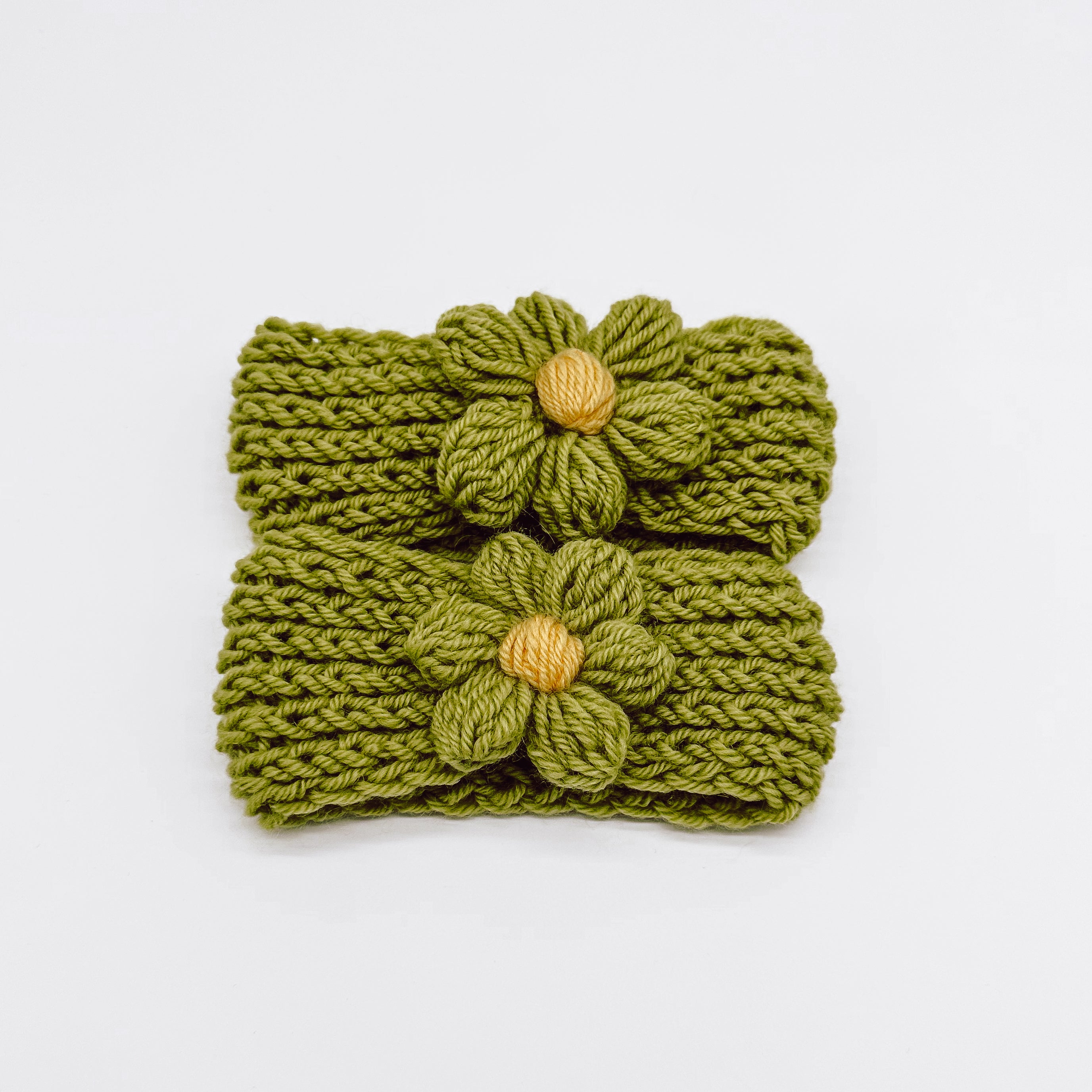 Knitted Flower Headband | Hand Knitted