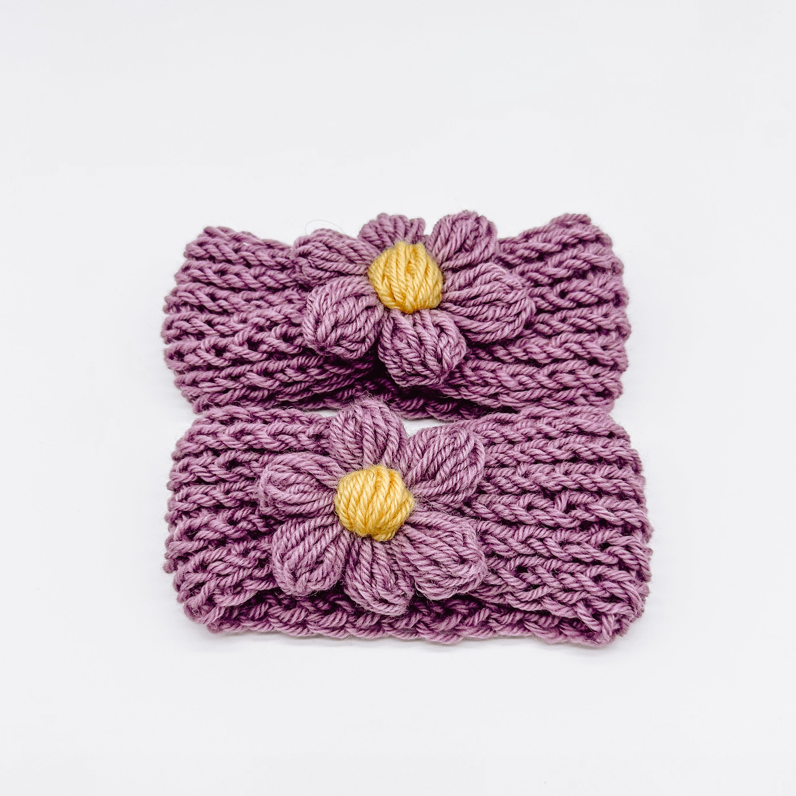 Knitted Flower Headband | Hand Knitted