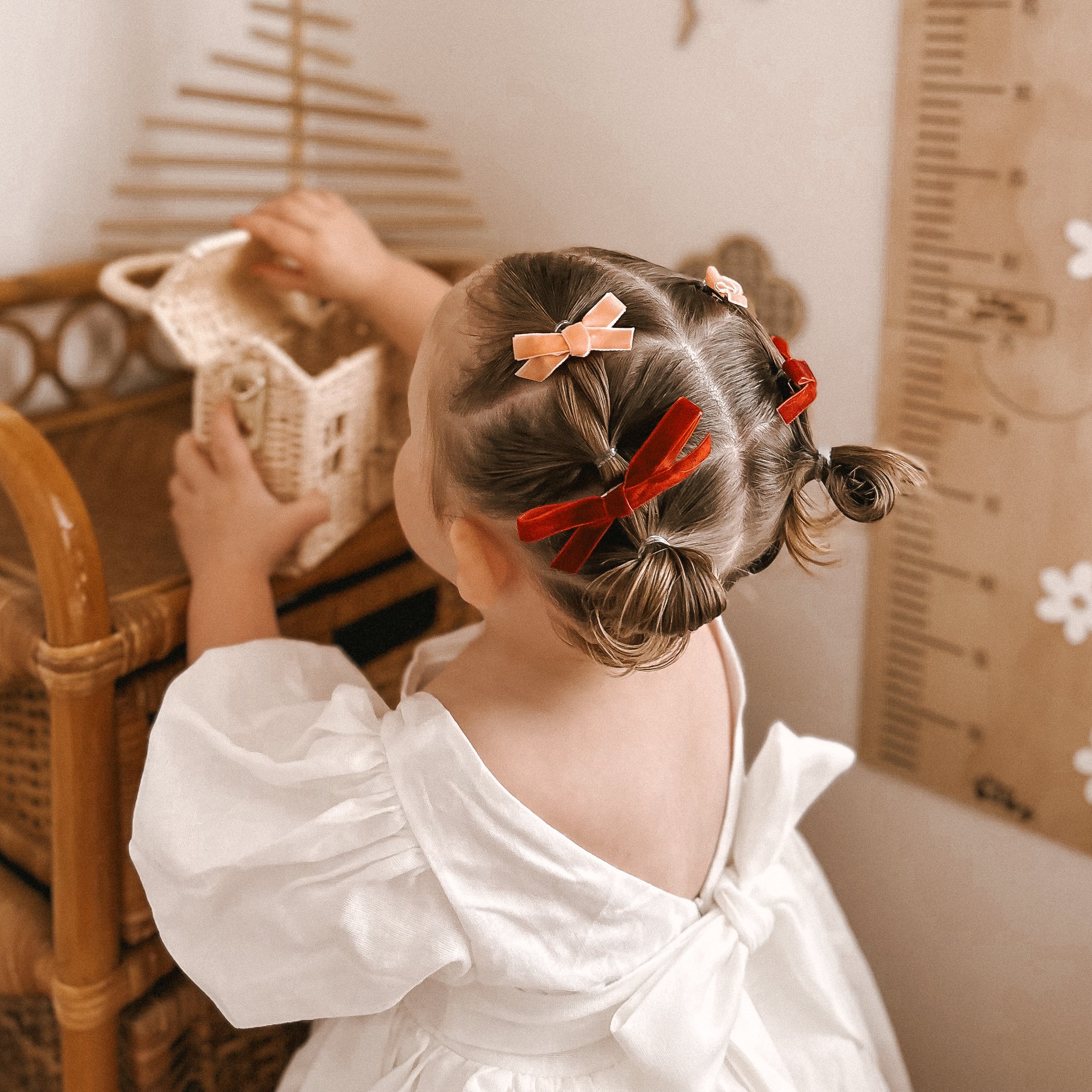 Maisy Midi Christmas Velvet Hair Clips