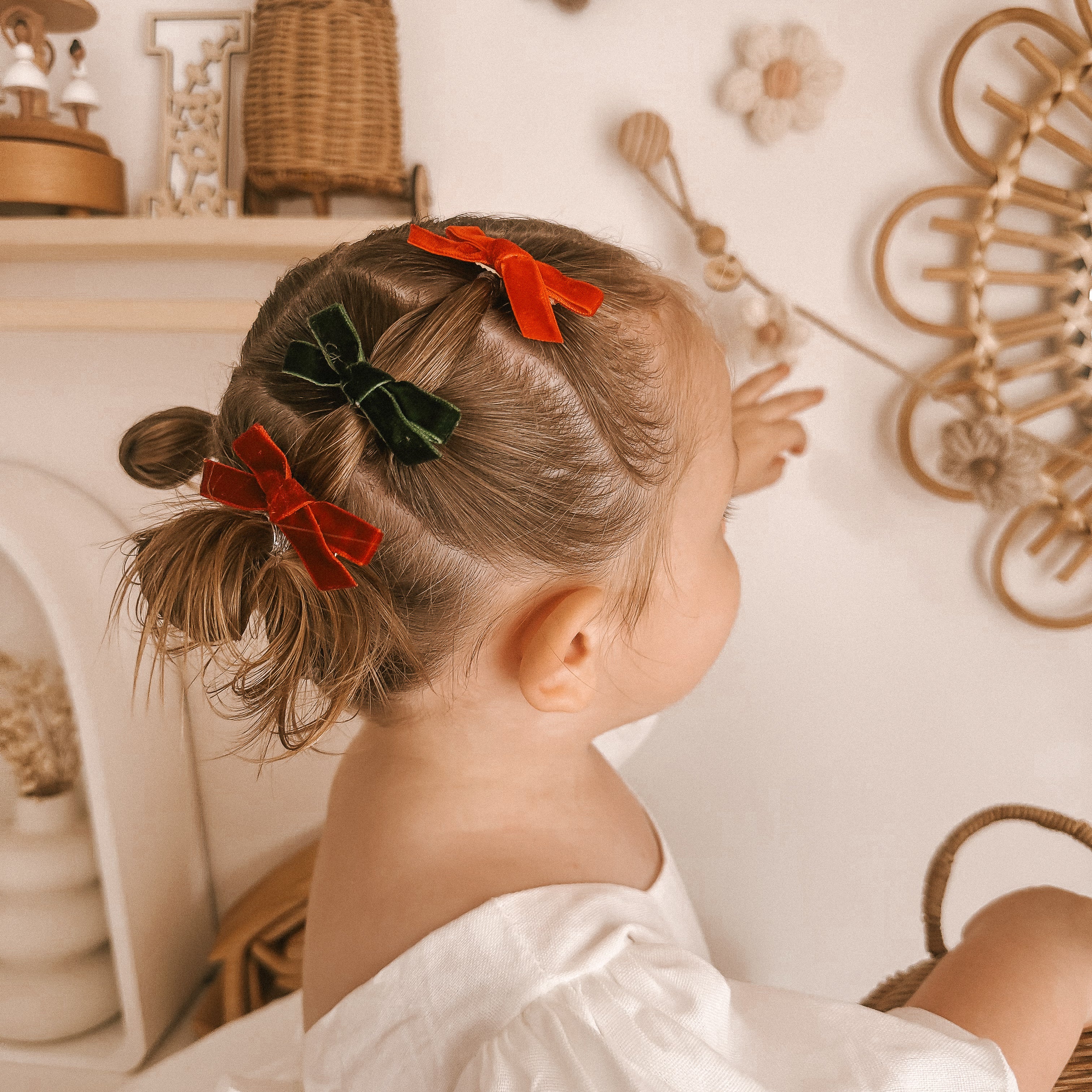 Maisy Mini Christmas Velvet Hair Clips