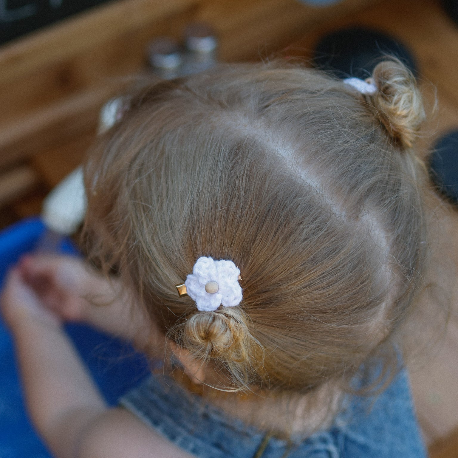 Mini Isla Flower Hair Clips | Hand Crocheted Flowers