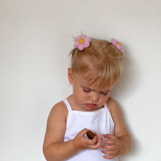Sadie Flower Hair Clip | Hand Crocheted